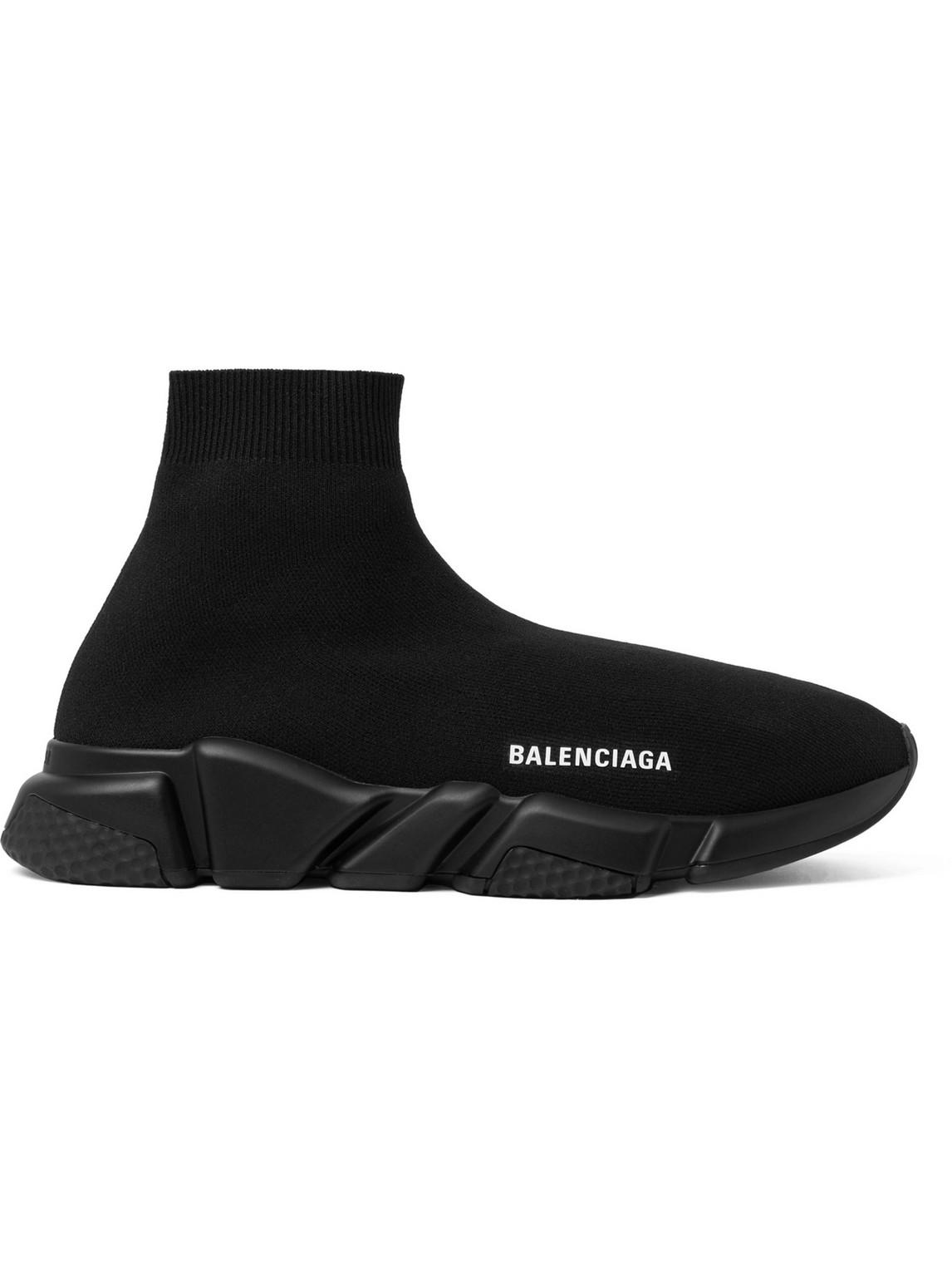 Balenciaga Speed Stretch-knit Slip-on Sneakers in Black for Men | Lyst