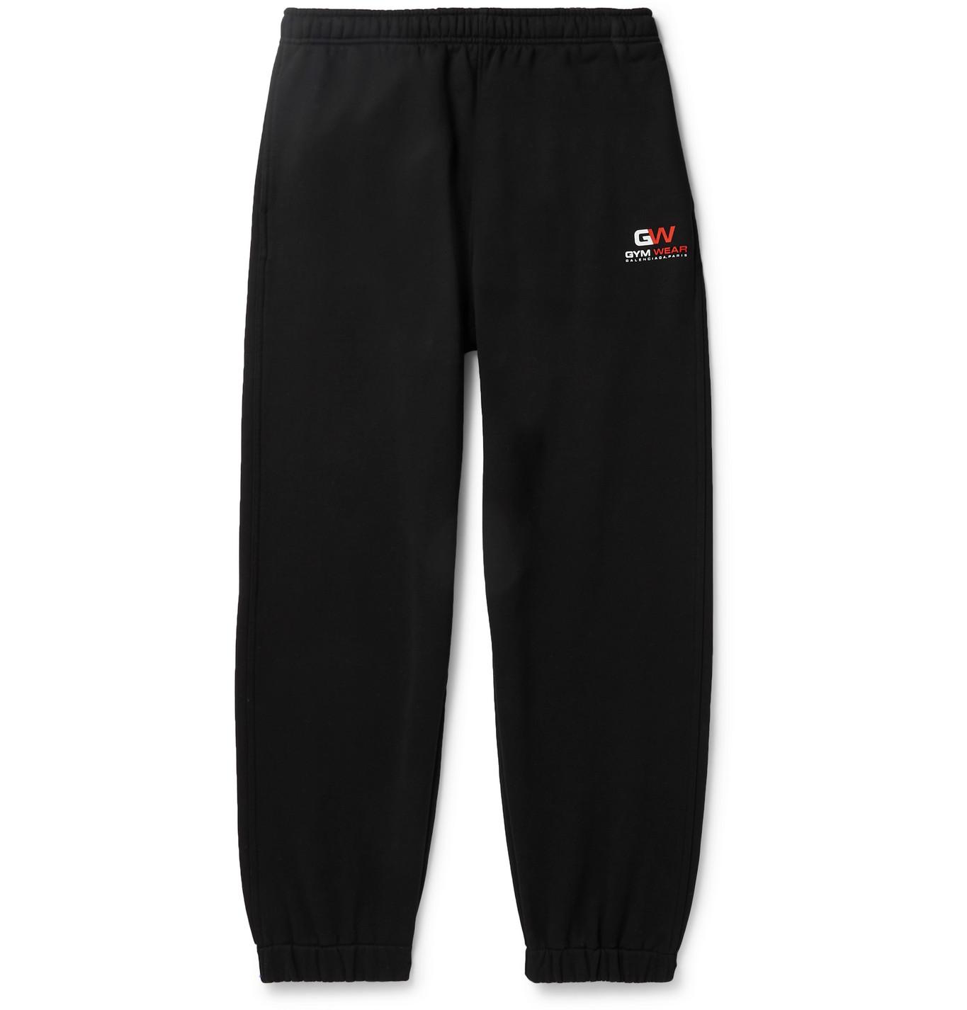 balenciaga logo pants