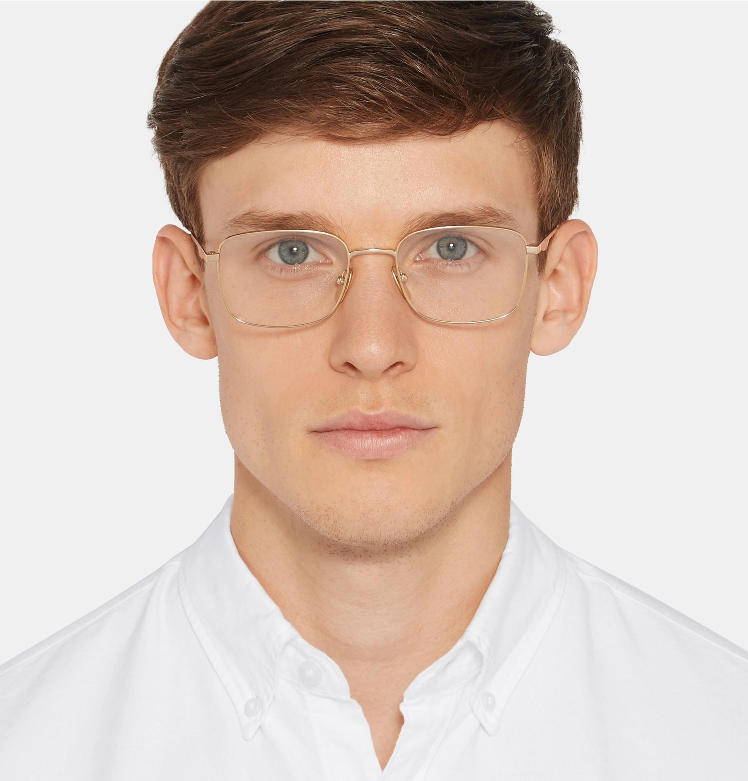 gold gucci frames men