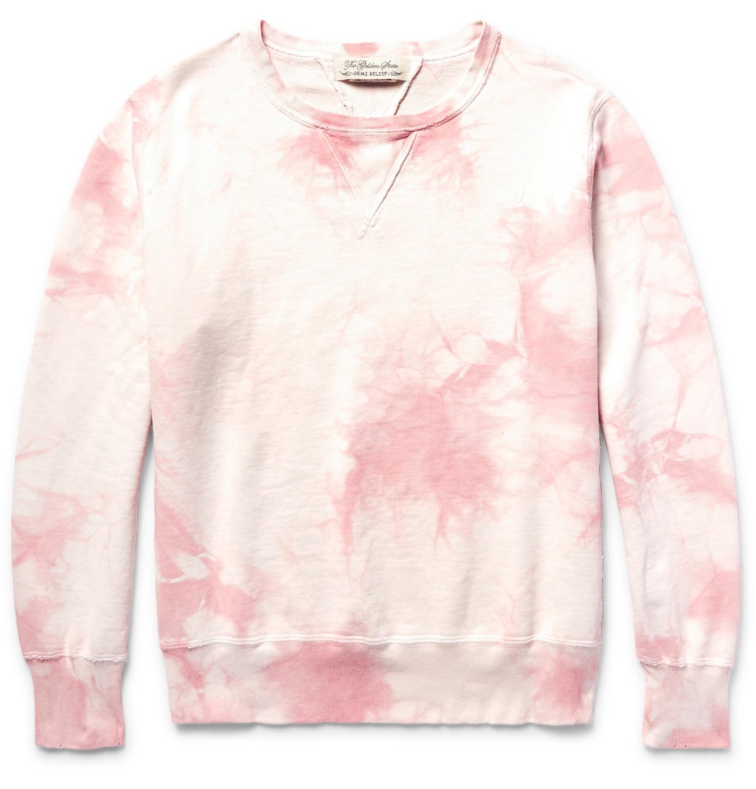 pink tie dye sweater