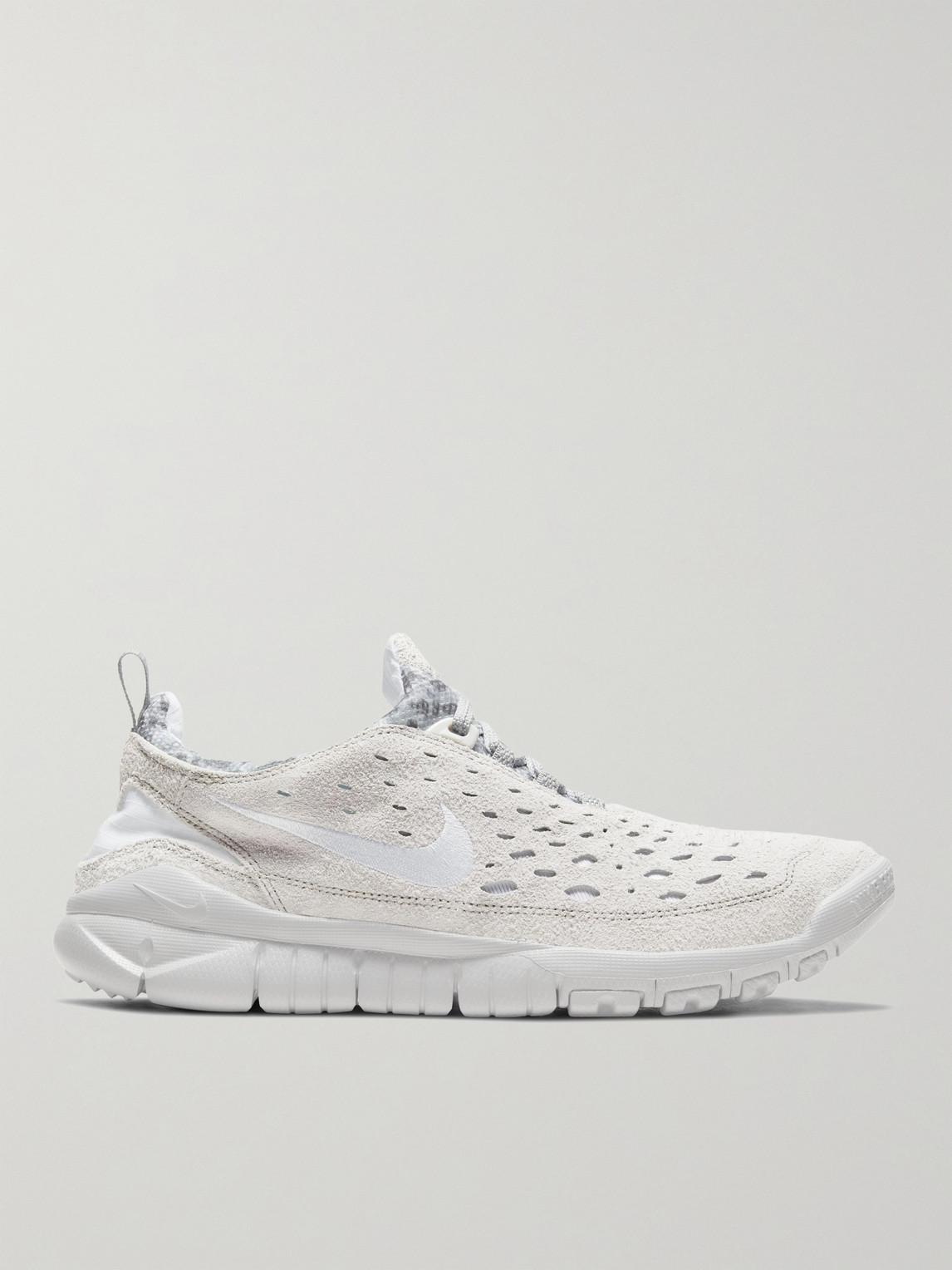 Nike Free Run Trail Suede And Mesh Sneakers in Grey for Men | Lyst Australia