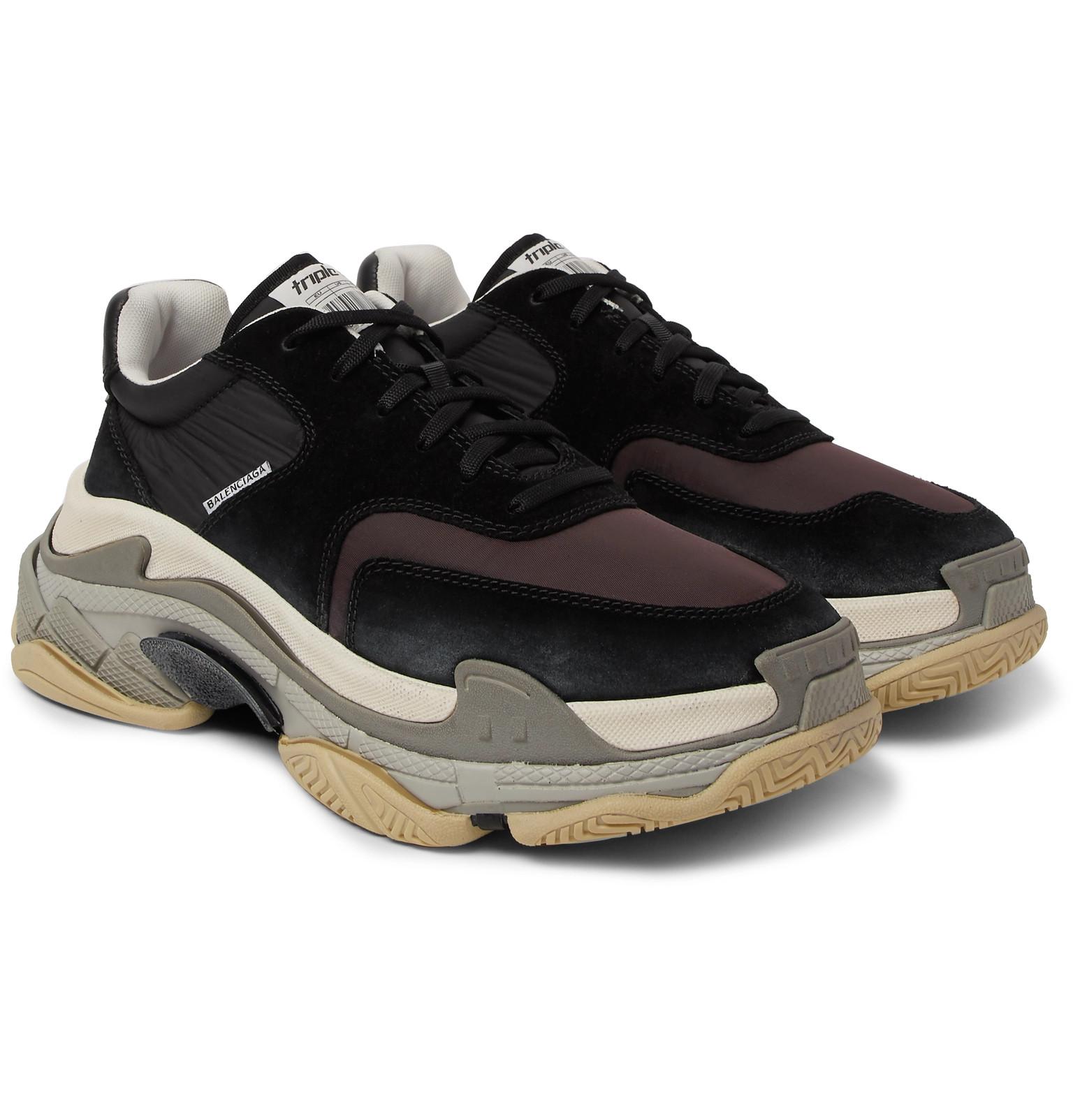 Balenciaga Synthetic Triple S Nylon, Mesh, Suede And Leather 