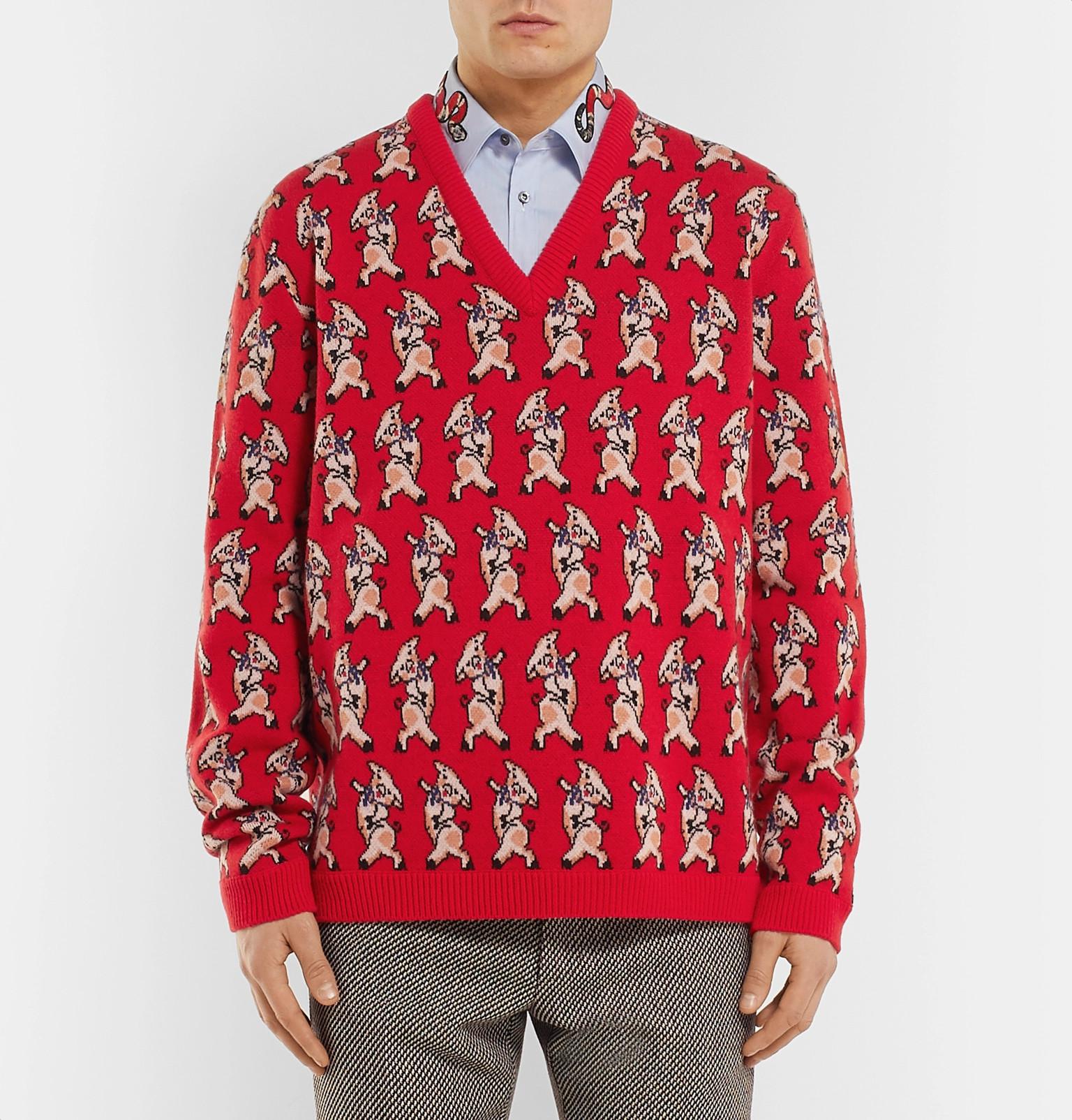 Gucci pig sweater sale
