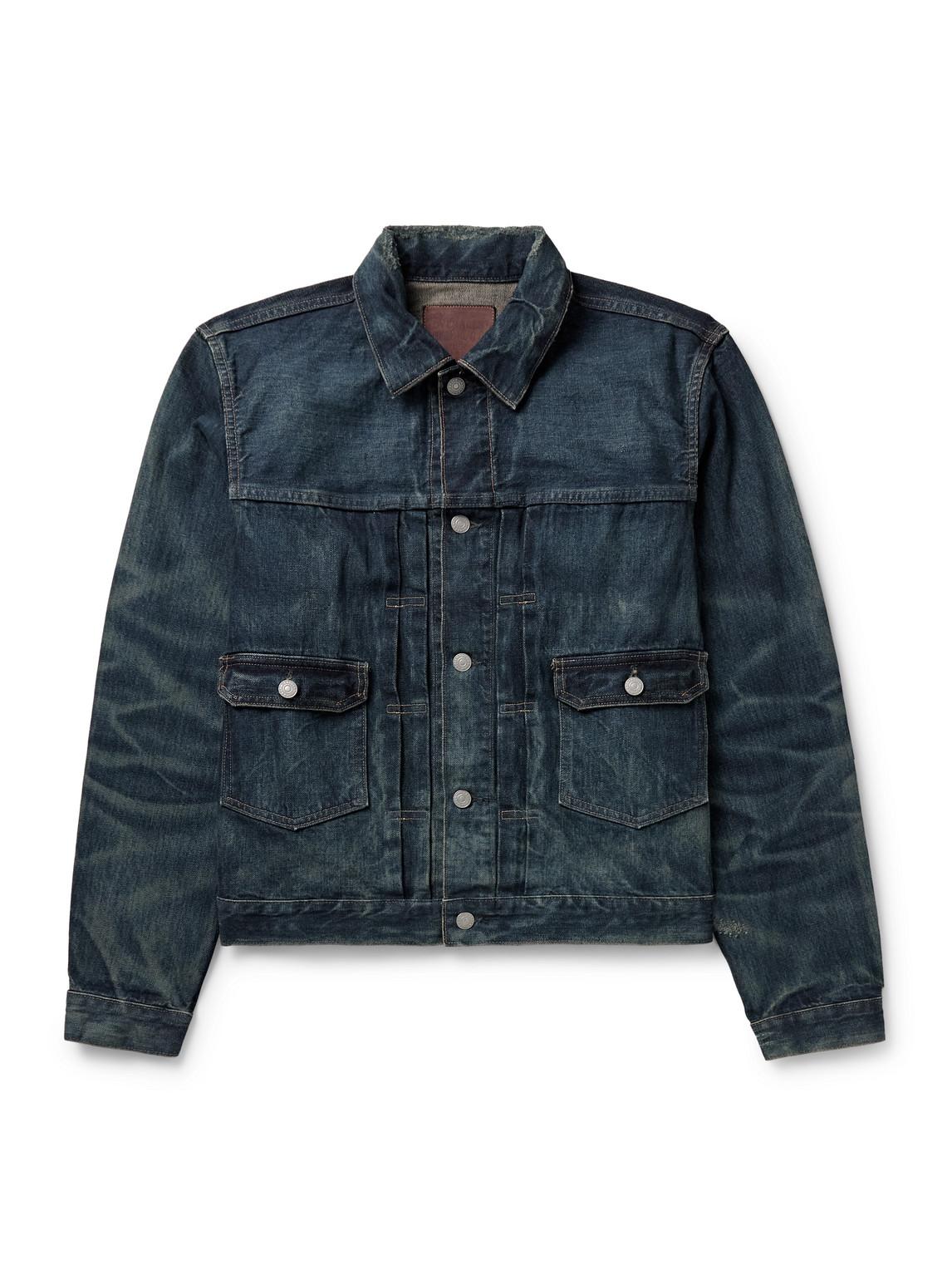 RRL Type 2 Denim Trucker Jacket in Blue for Men | Lyst