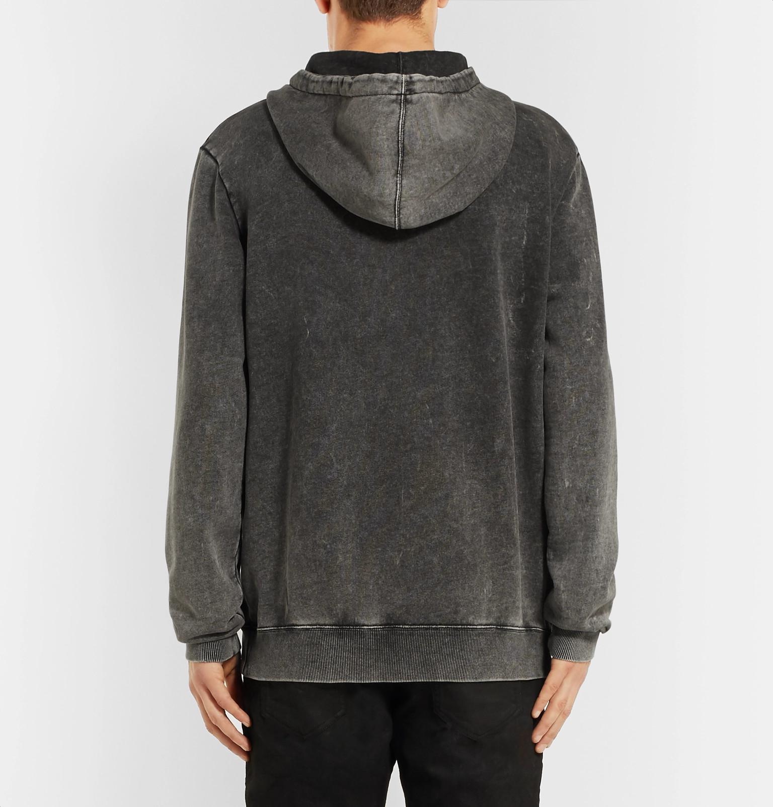 saint laurent washed hoodie