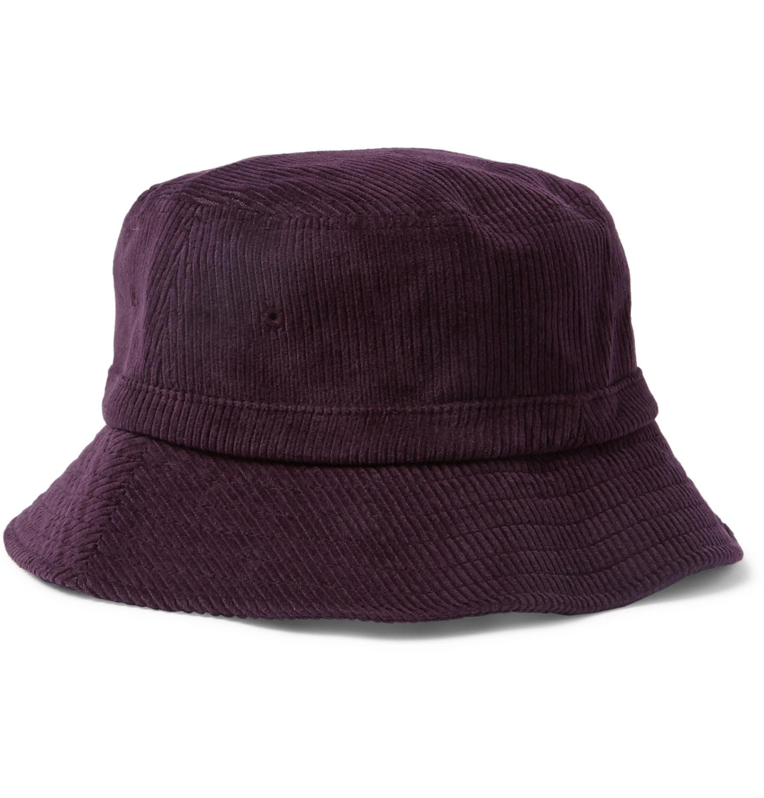 Stussy Corduroy Bucket Hat in Lavender 