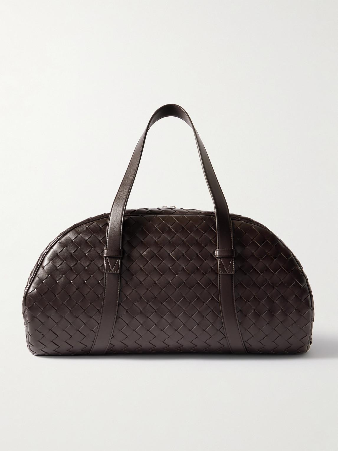 Bottega Veneta Jim Queen Medium Intrecciato Leather Duffle Bag in