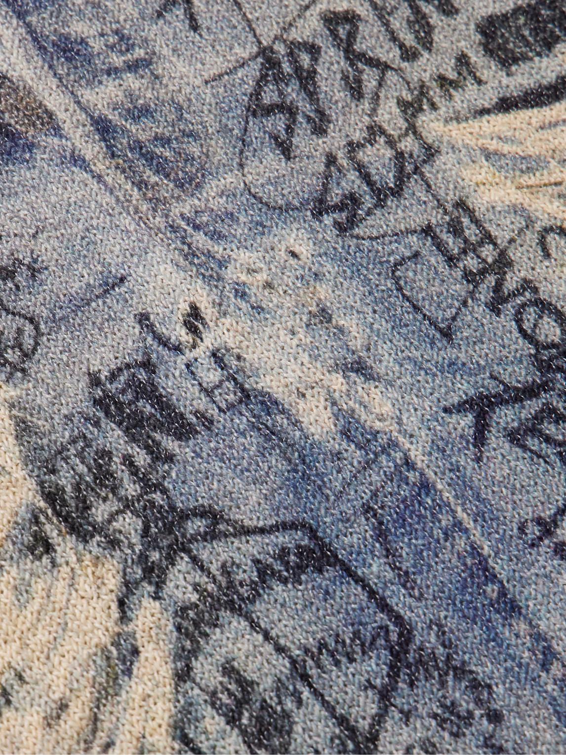 Acne Studios ロゴ KARVIAN TROMPE L'OEIL 長袖 セーター Acne Studios Karvian Trompe L'Oeil Cotton-Blend Sweater in