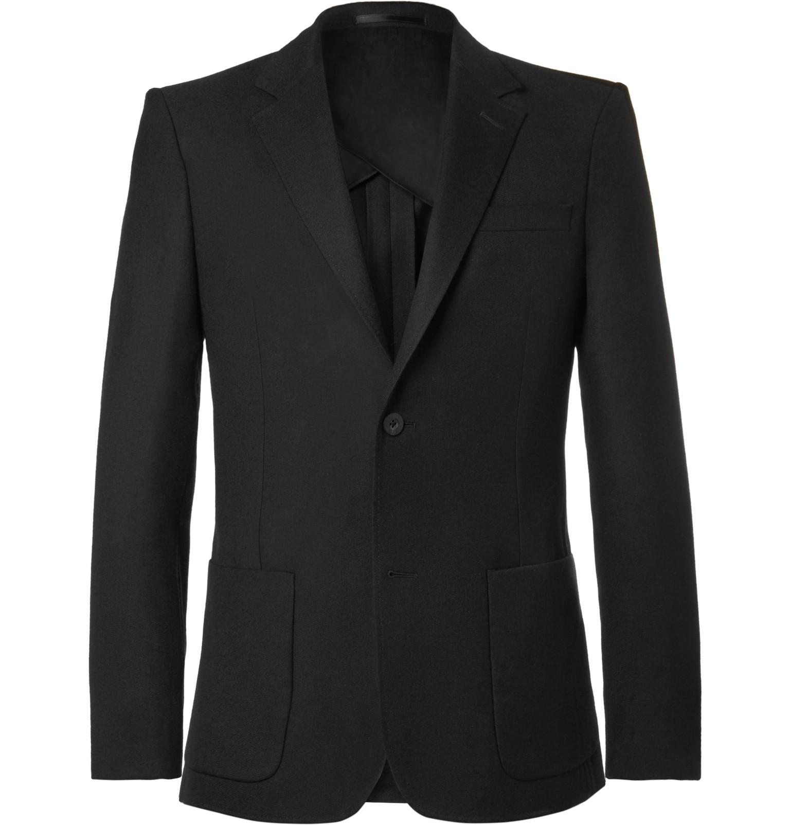 MR P. Black Unstructured Worsted Wool Blazer for Men Lyst