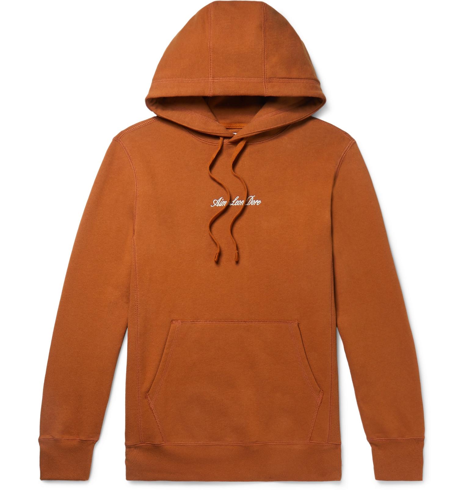 aime leon dore script hoodie