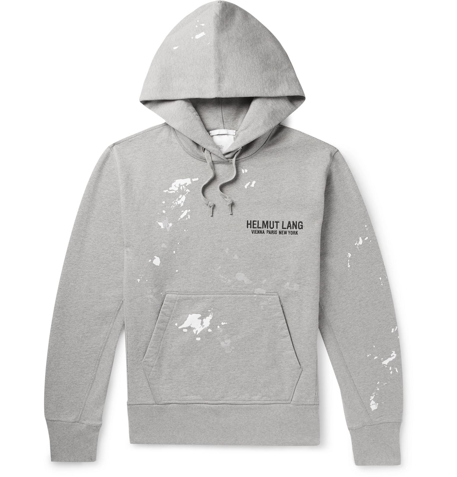 grey helmut lang hoodie