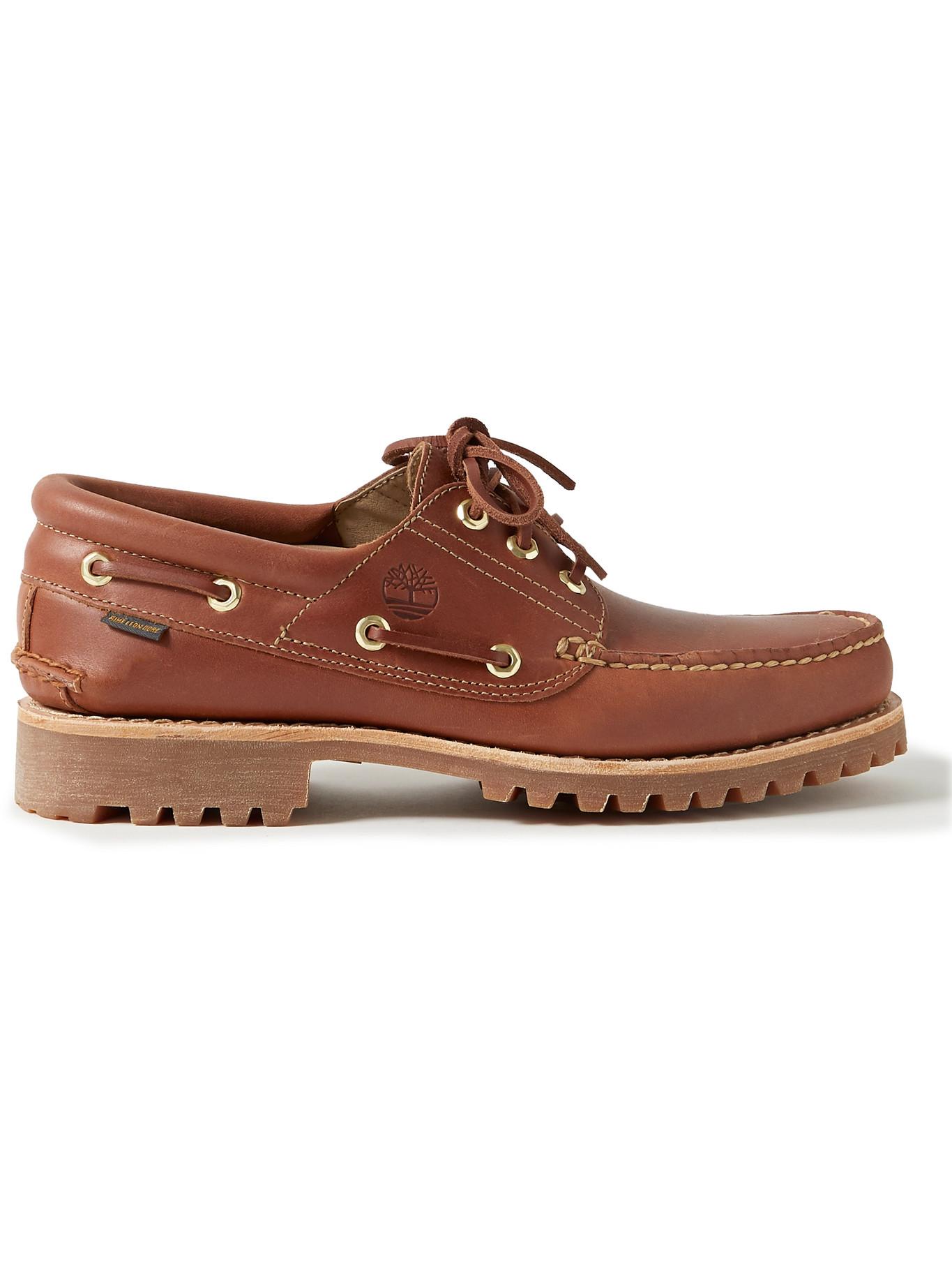 Timberland Aimé Leon Dore 3-eye Lug Leather Boat Shoes in Brown