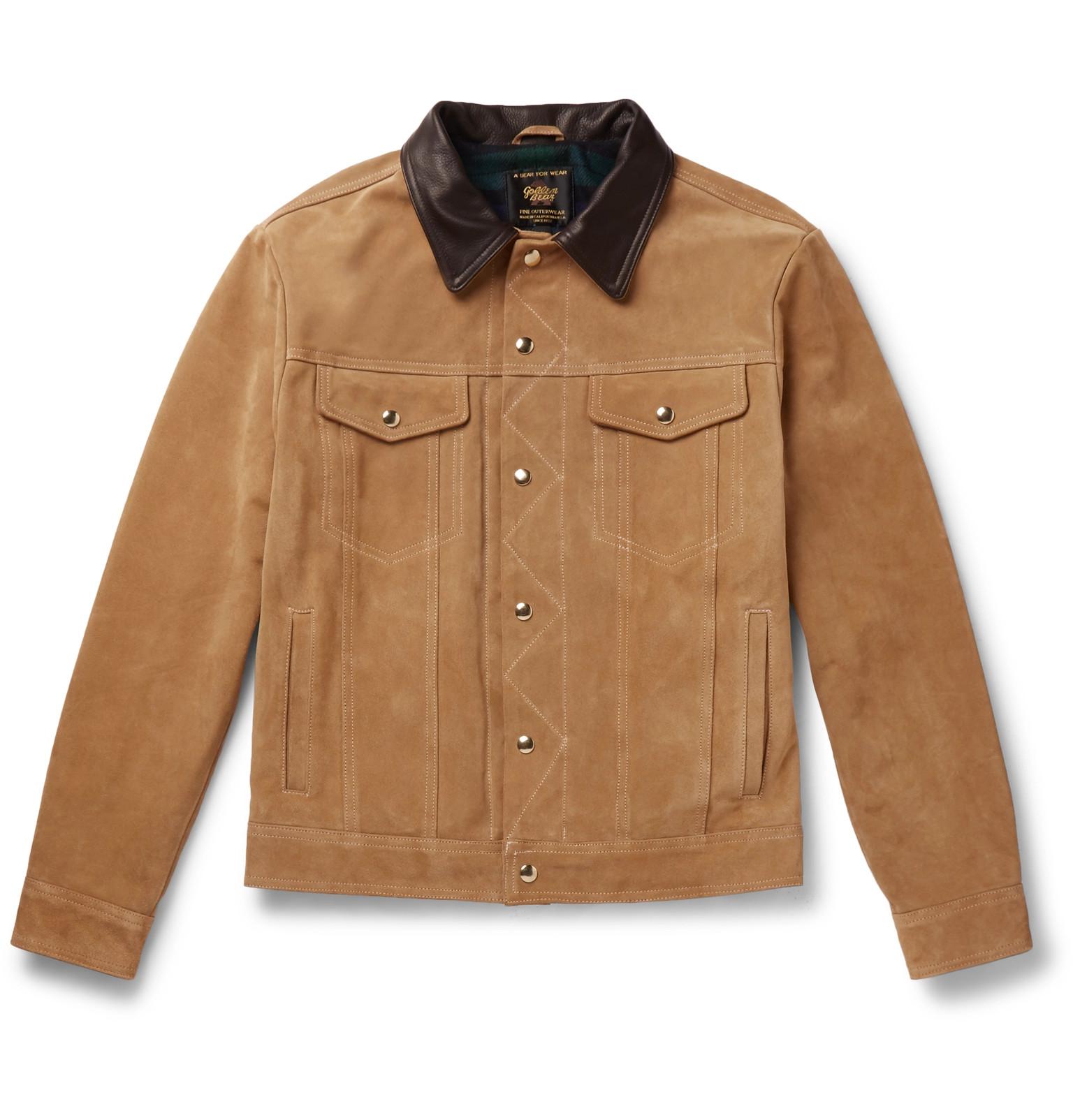 golden bear suede jacket
