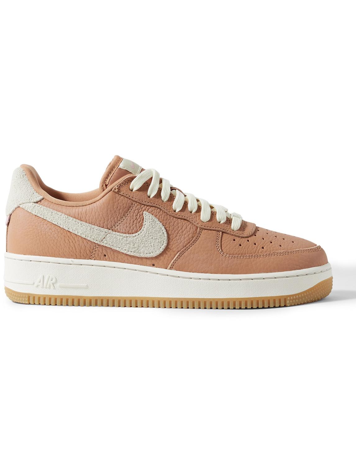 Nike Air Force 1 '07 Craft Full-grain Leather And Suede Sneakers in Brown  for Men | Lyst