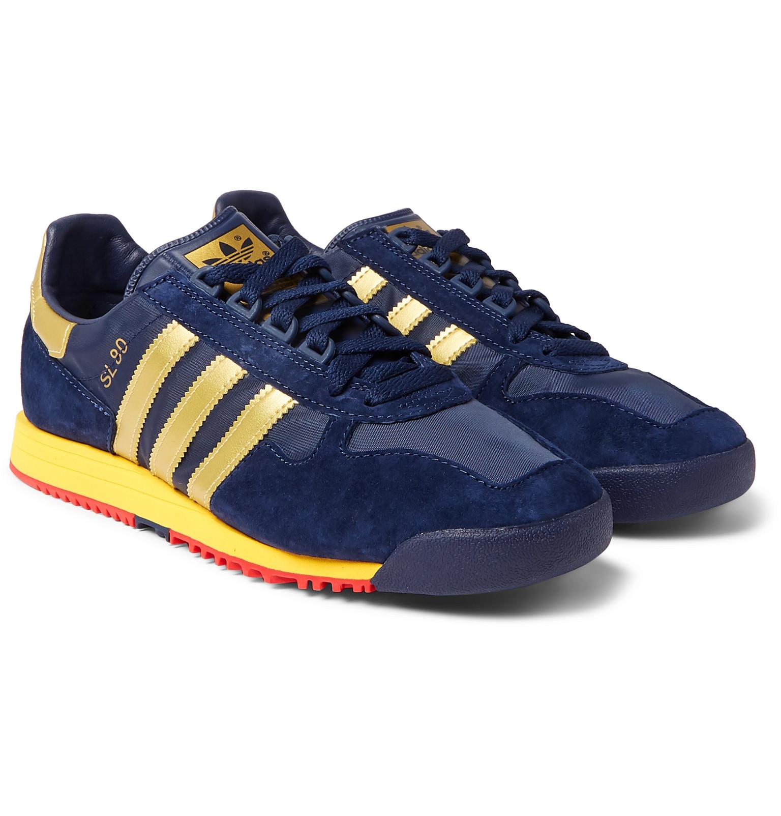 adidas Originals Sl 80 Spezial Faux Suede And Leather And Mesh Sneakers in  Blue for Men - Lyst