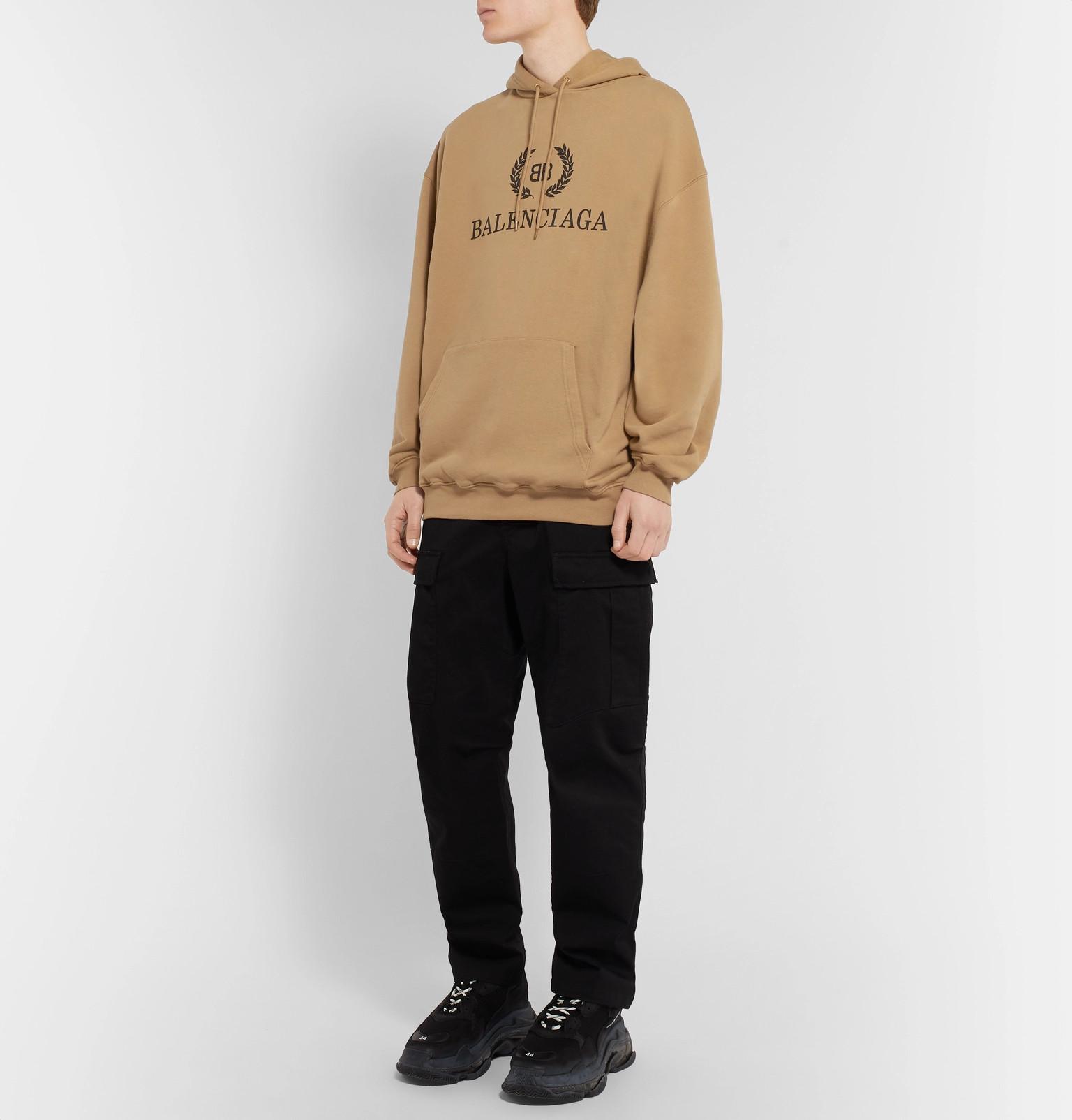 balenciaga tan hoodie