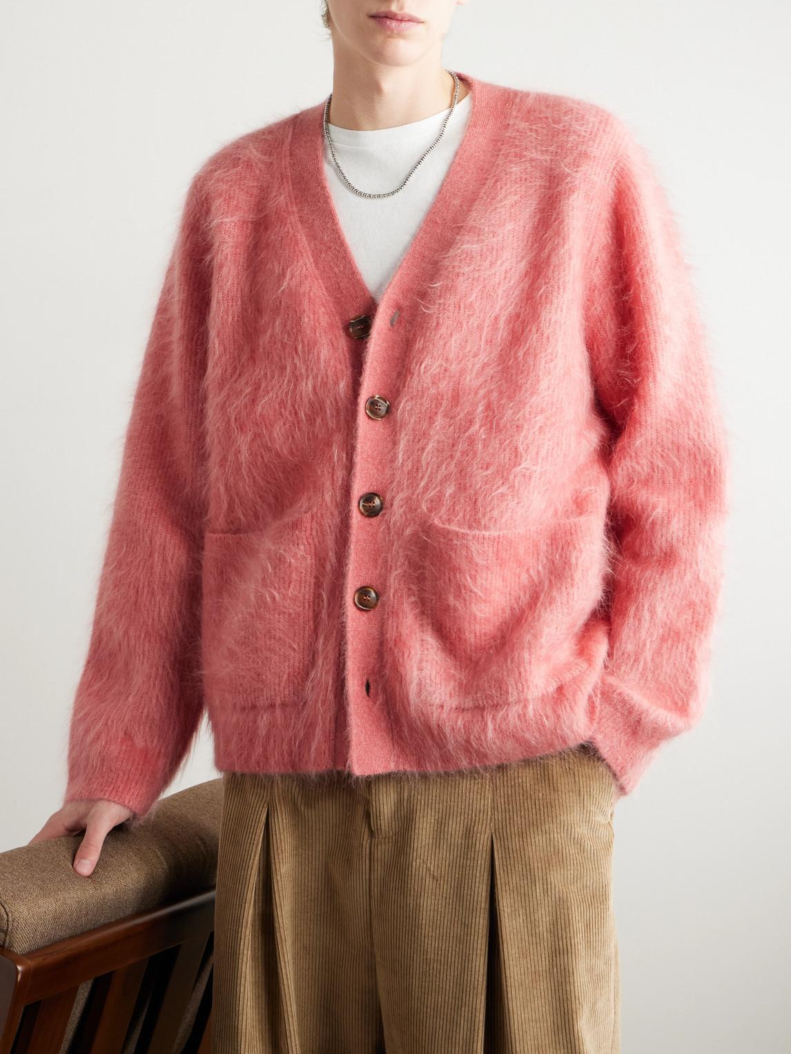 SÉFR Osho Brushed-Knit Cardigan m sefr Séfr - Osho Brushed-Knit Cardigan - Gray Séfr