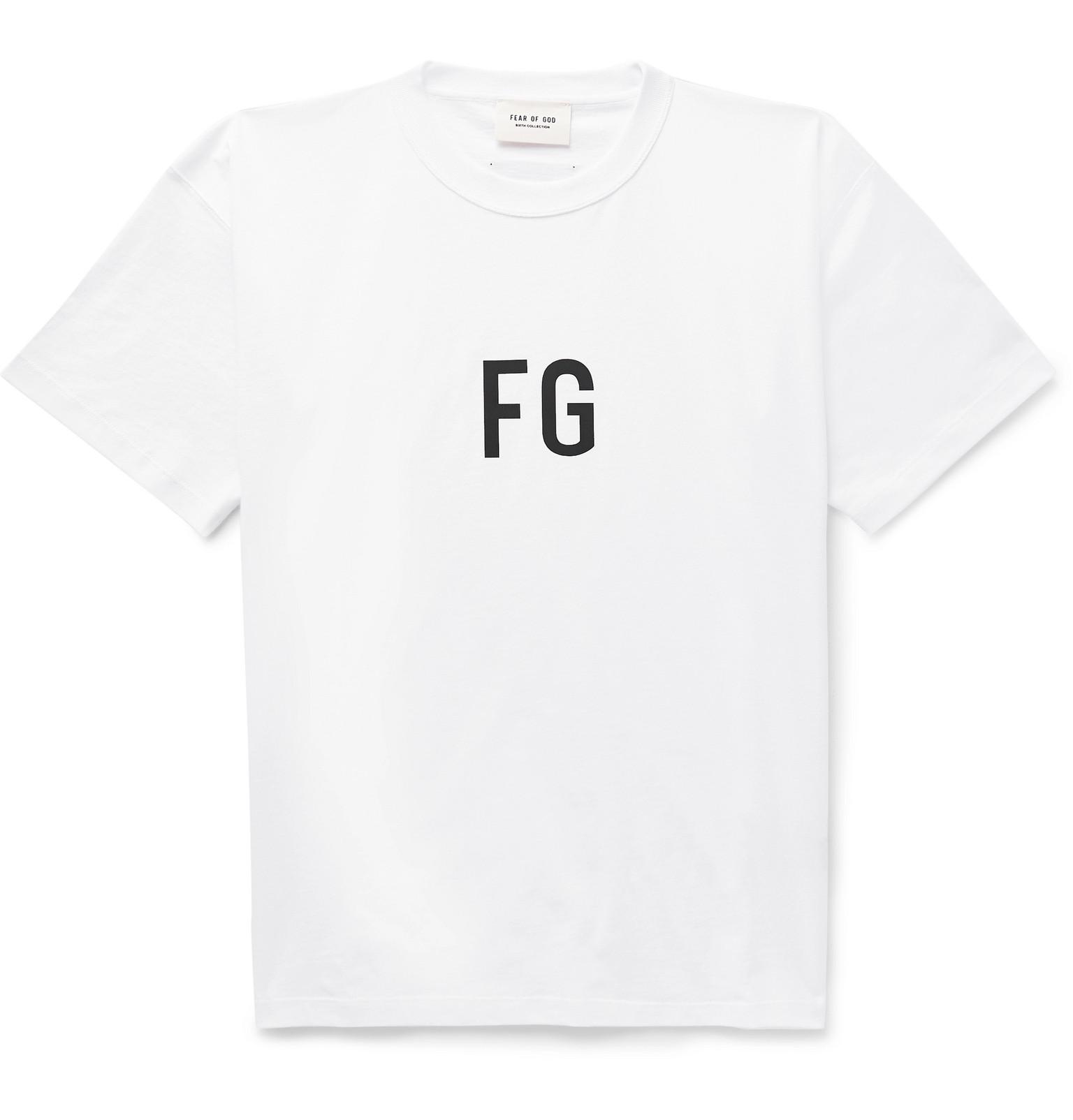 fear of god t shirt size chart