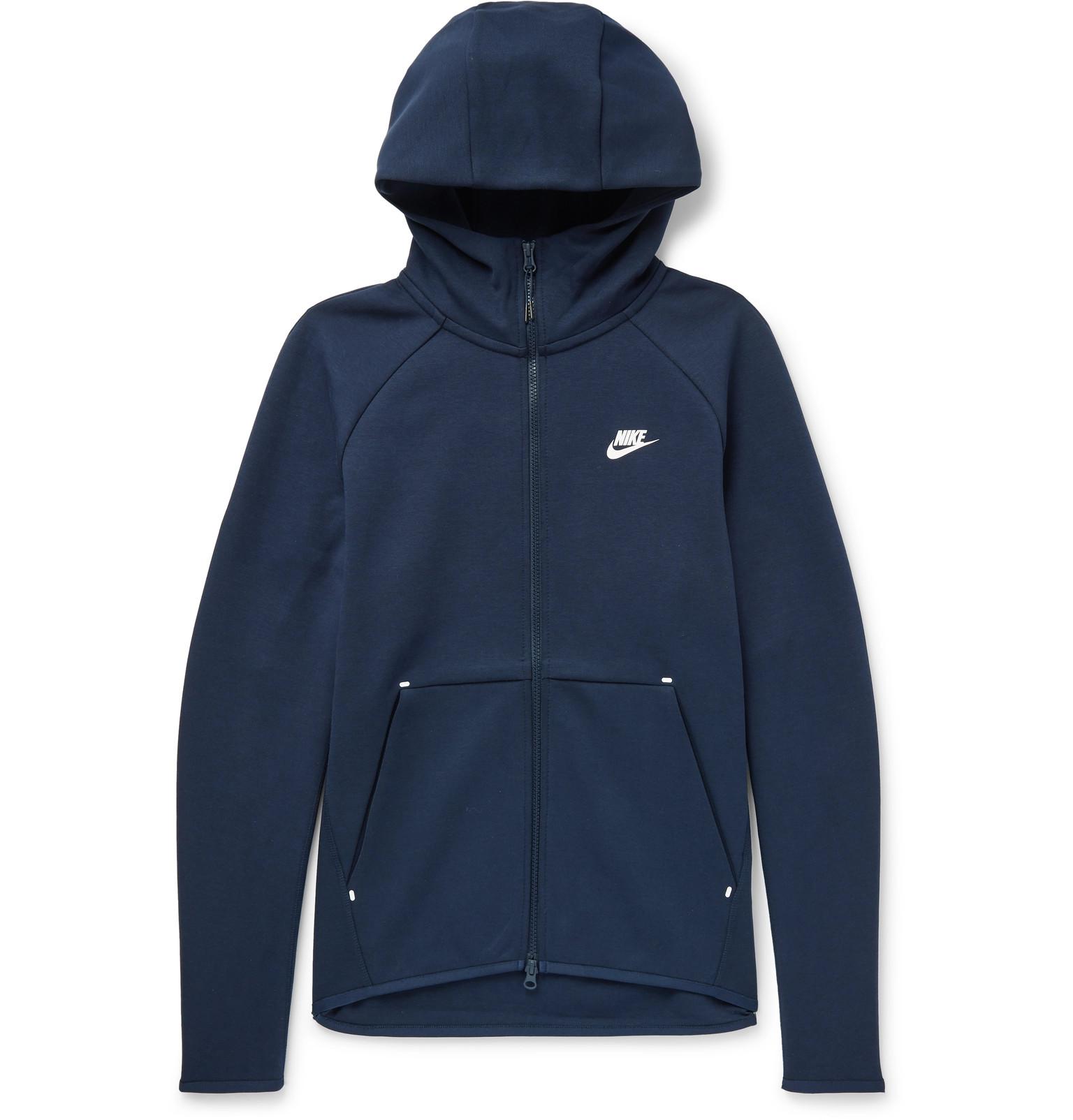 navy blue nike zip up hoodie