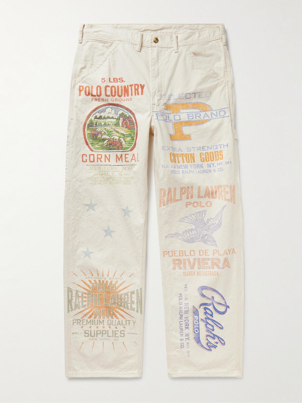 Polo Ralph Lauren Painter Straight-leg Printed Jeans in Natural for Men