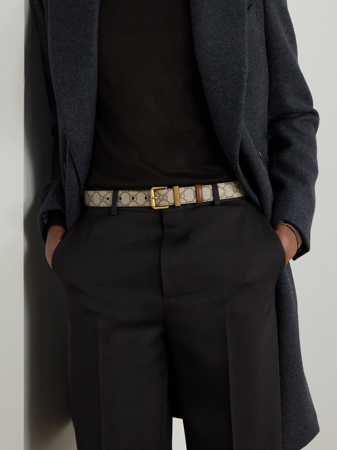 Canvas Belt Mens Gucci Belt Outfit Natural Gucci Belts For Men Lyst UK