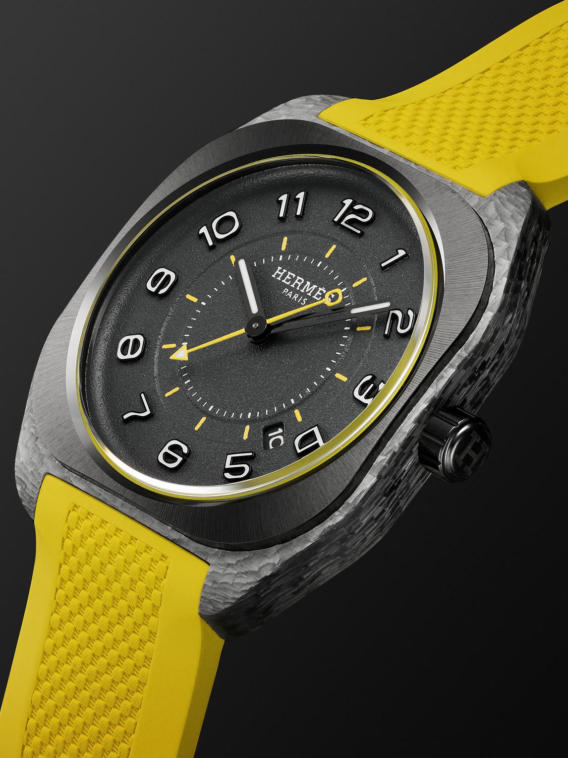 Hermès H08 Automatic 39Mm Glass Fibre And Rubber Watch, Ref