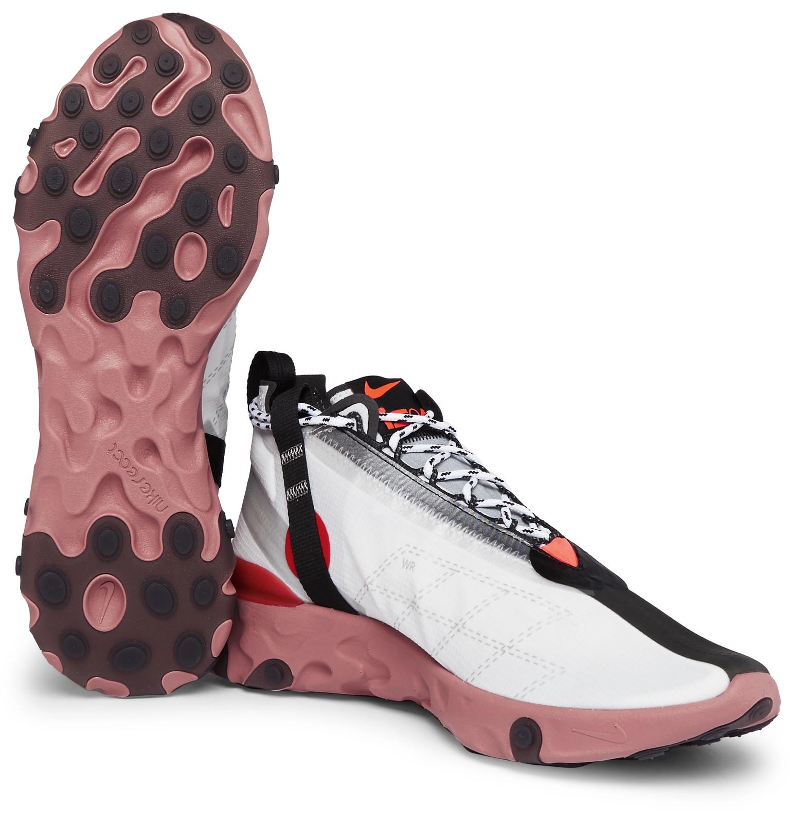 react runner mid wr ispa ripstop sneakers