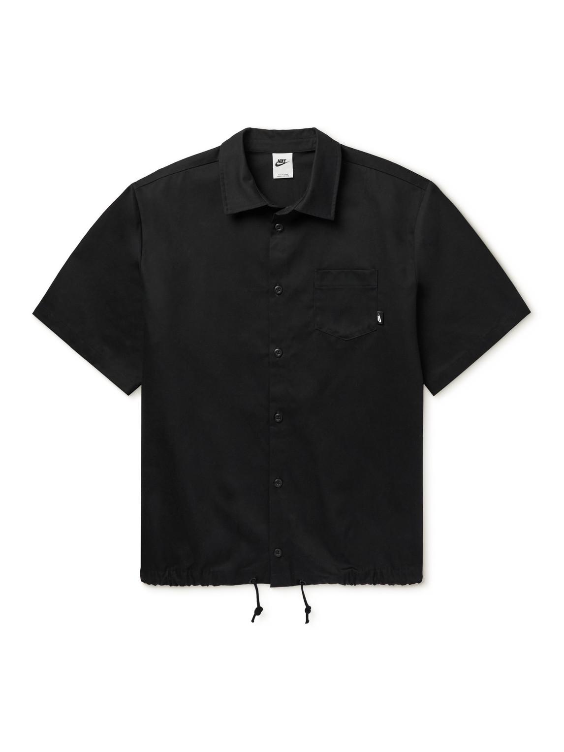 Nike Logo-appliquéd Cotton Shirt in Black for Men | Lyst