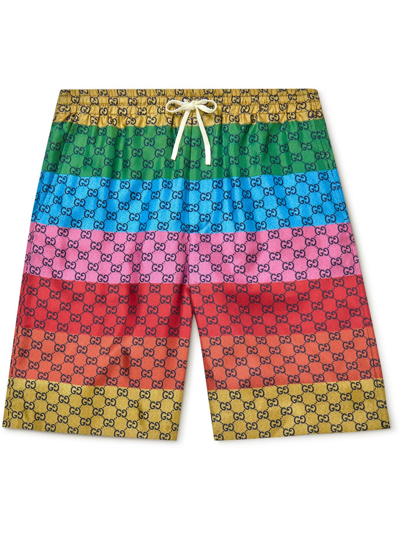 Gucci GG Multicolor Swim Shorts in Red for Men Lyst