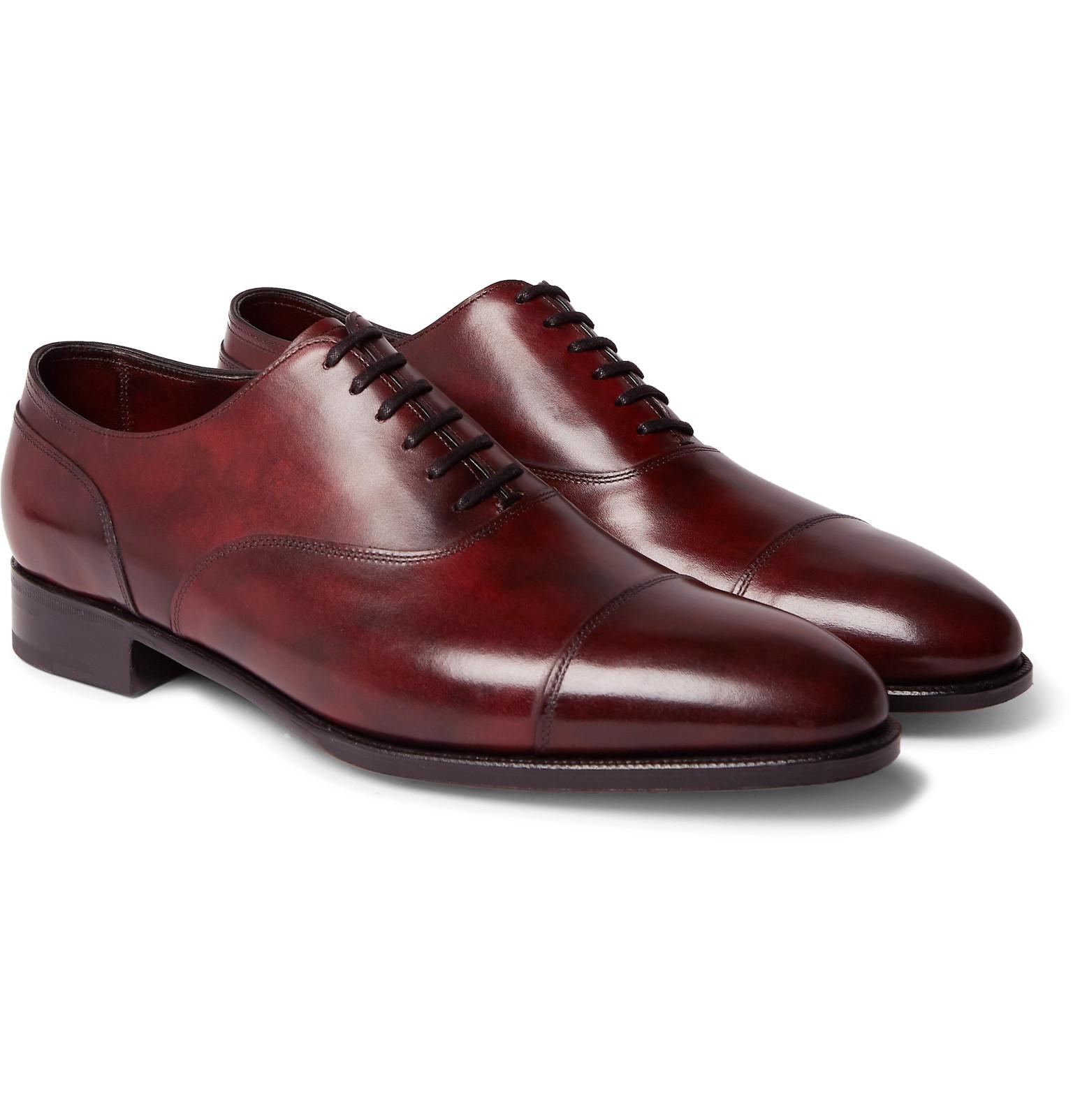 John Lobb Alford Museum Burnishedleather Captoe Oxford Shoes for Men