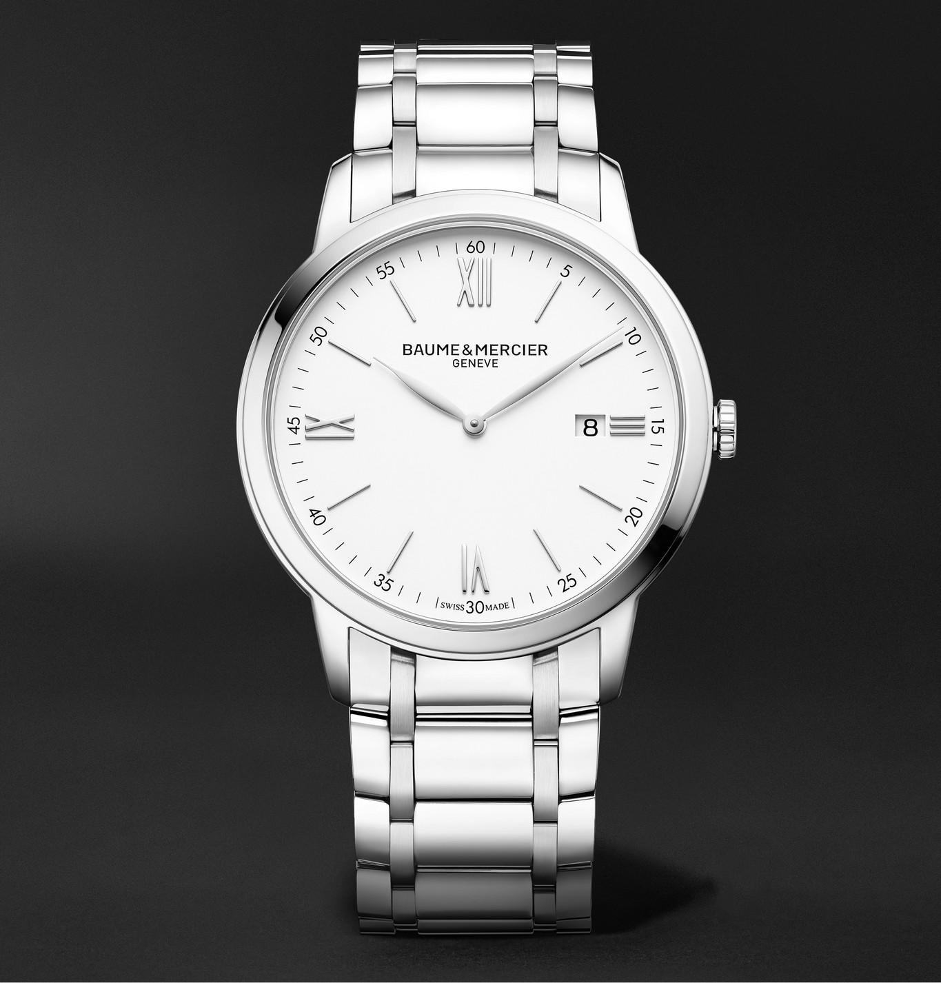 Baume & Mercier Satin Classima 42mm Stainless Steel Watch, Ref. No ...