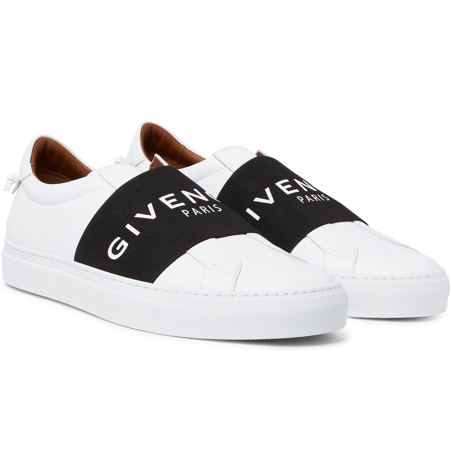Givenchy Urban Street Logo-print Leather Slip-on Sneakers in White for ...