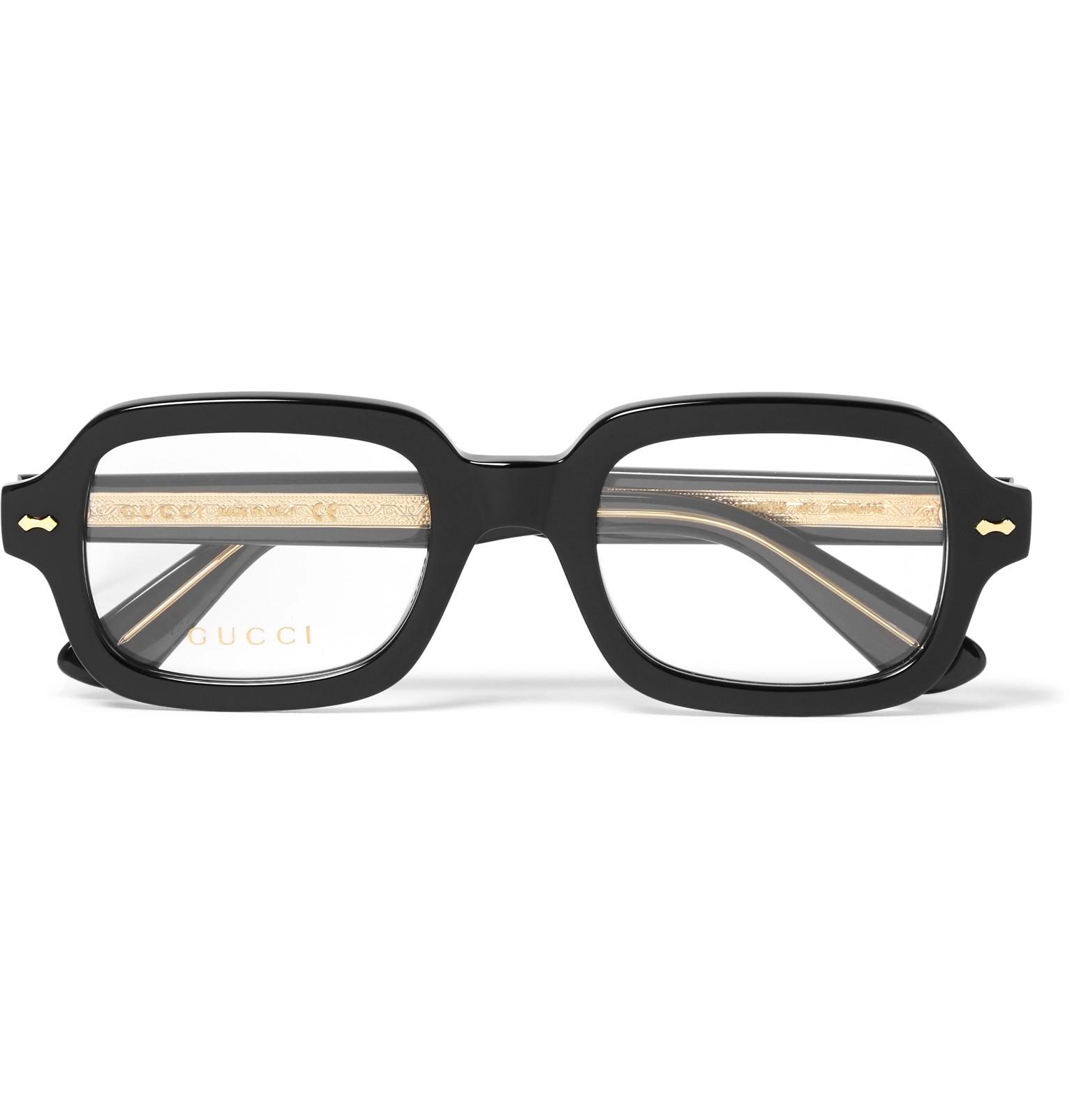 gucci thick frame glasses