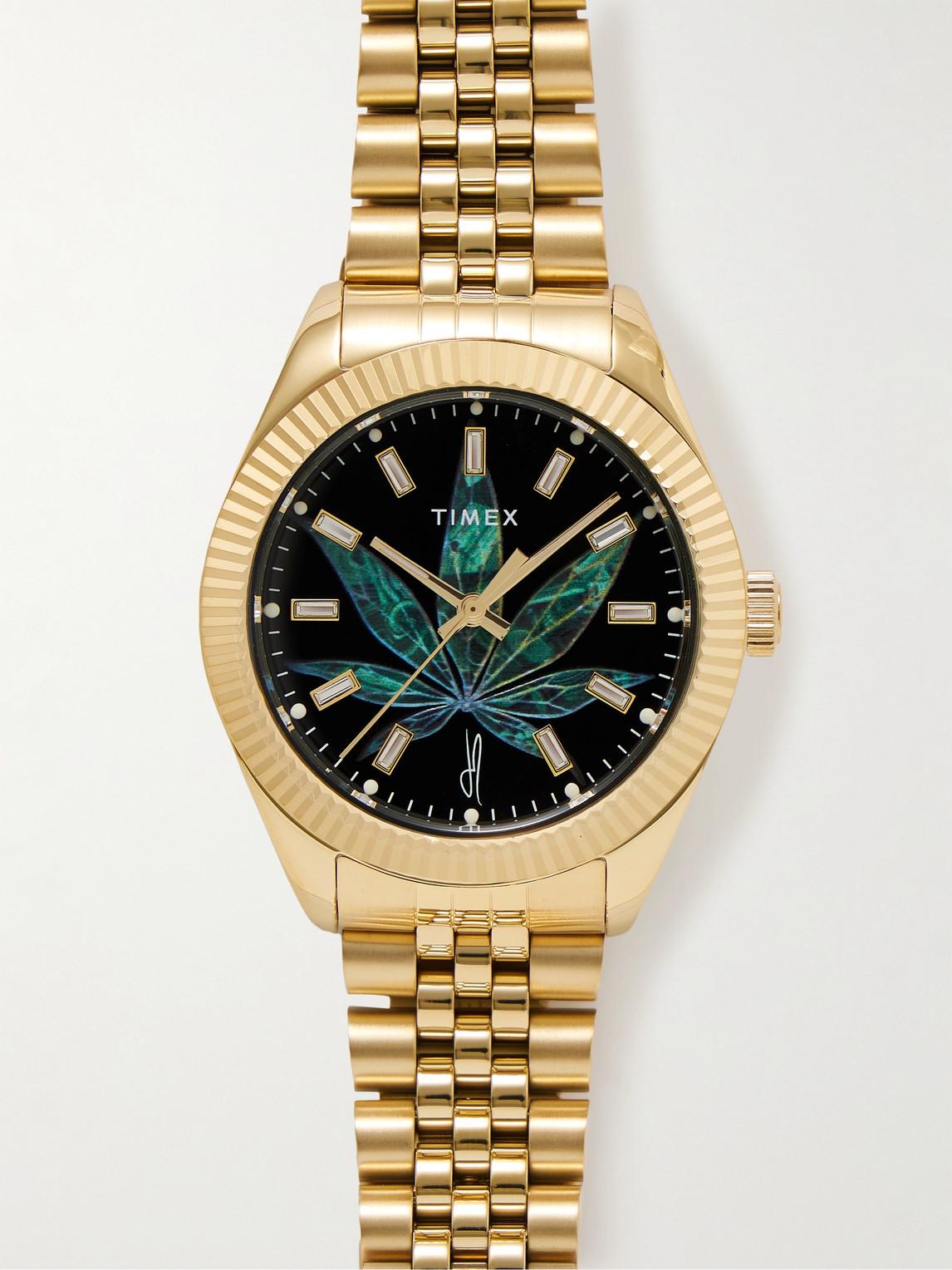 Timex Jacquie Aiche Legacy High Life-Tone Crystal Watch in