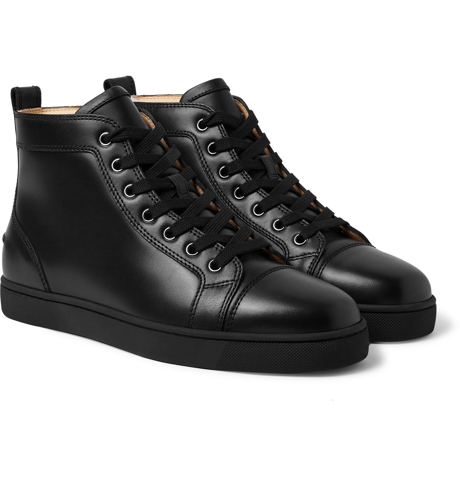 louboutin high top black