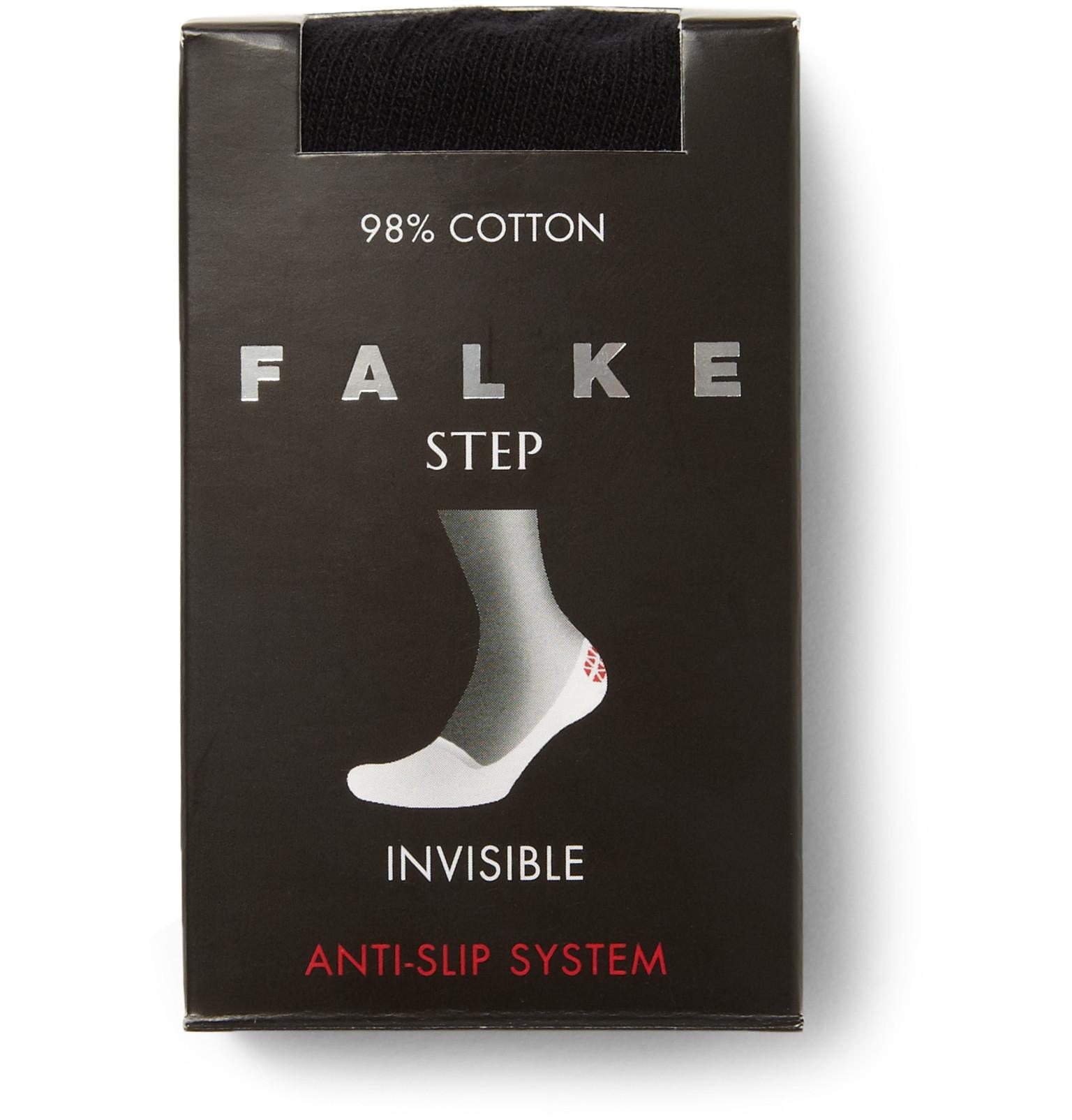 Falke Step Invisible Cottonblend Socks in Black for Men Lyst