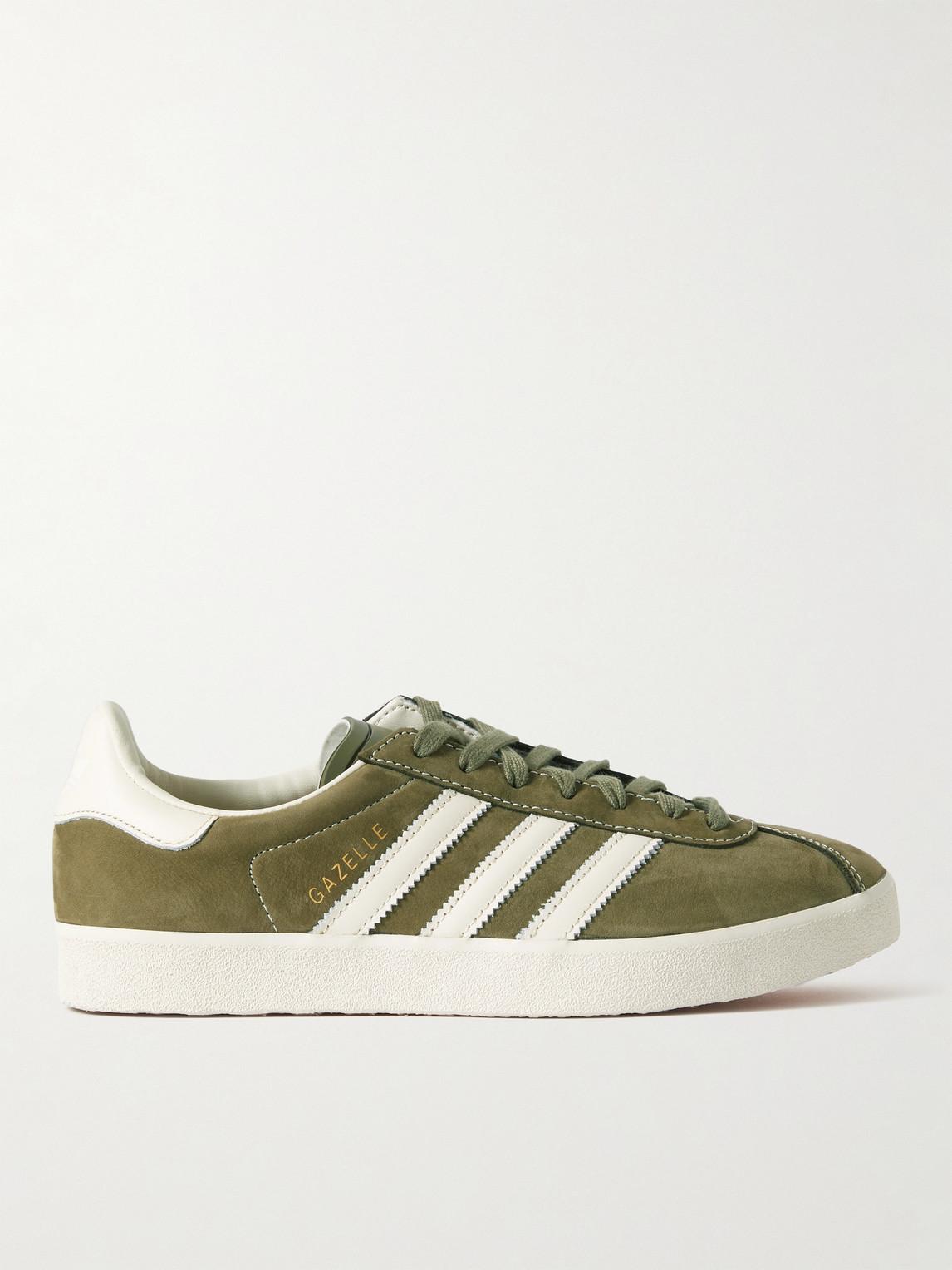 adidas Originals Gazelle 85 Leather-trimmed Suede Sneakers in Green for Men  | Lyst UK