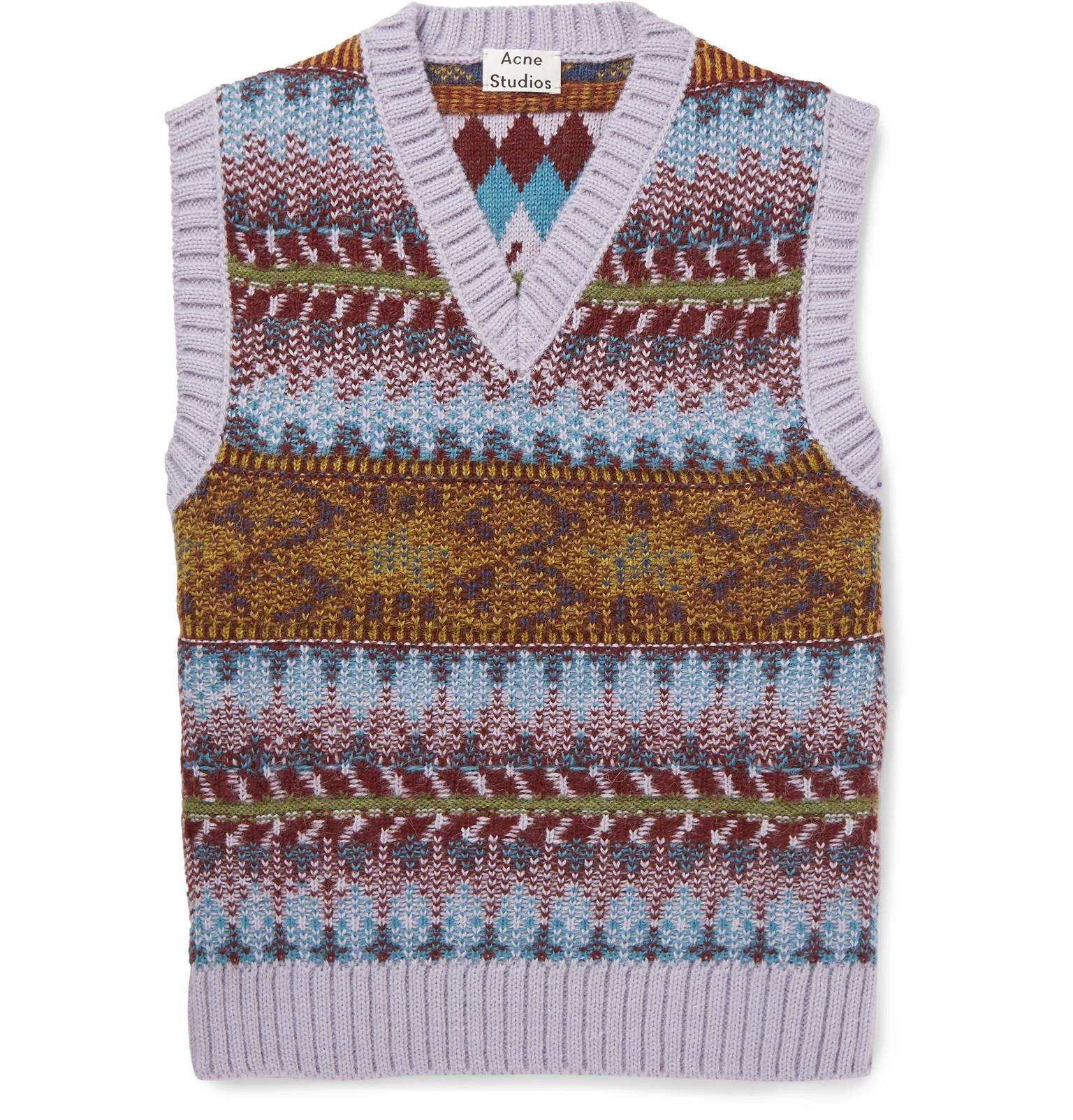 acne knitted vest