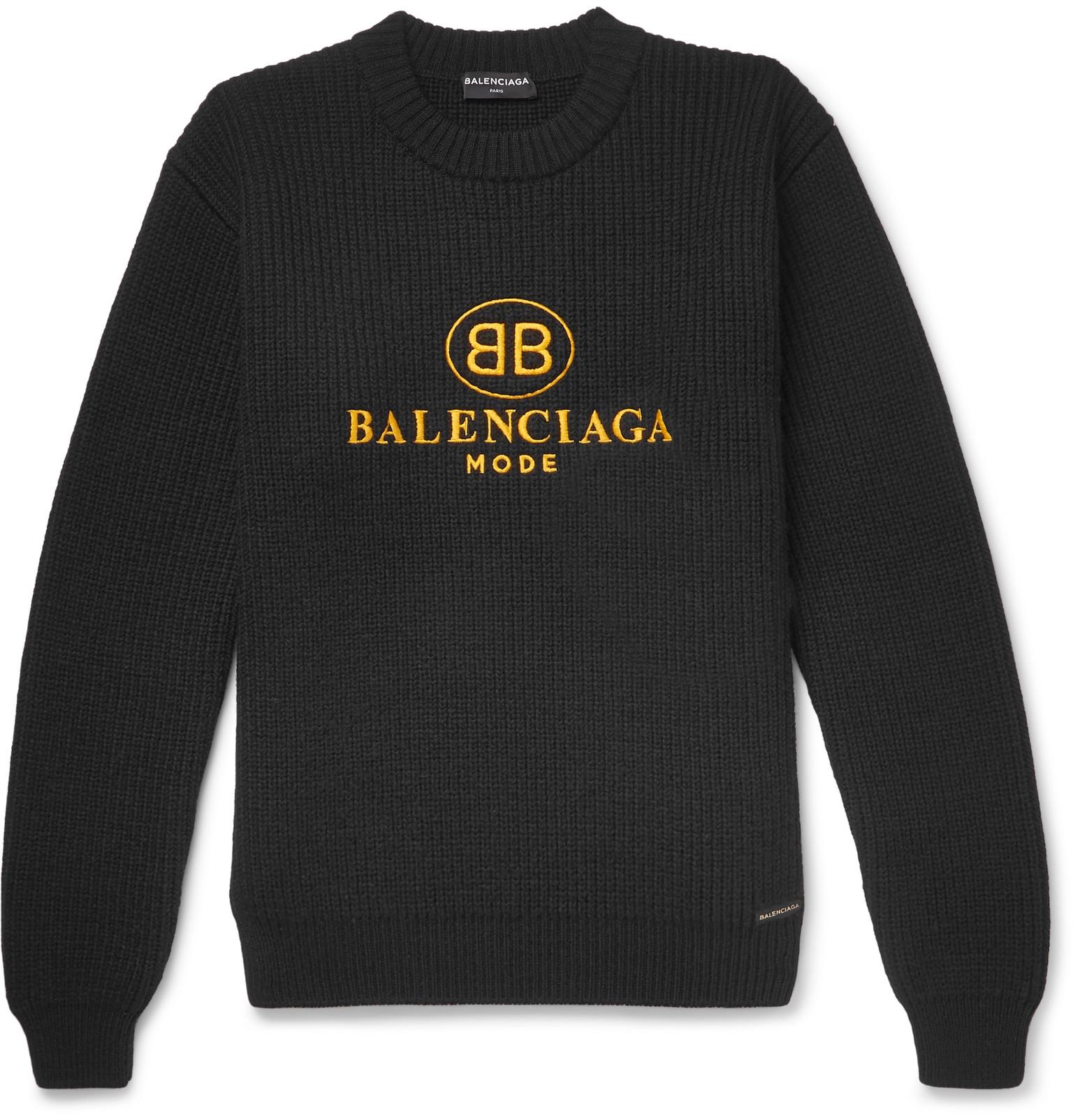 balenciaga sweater men's cheap