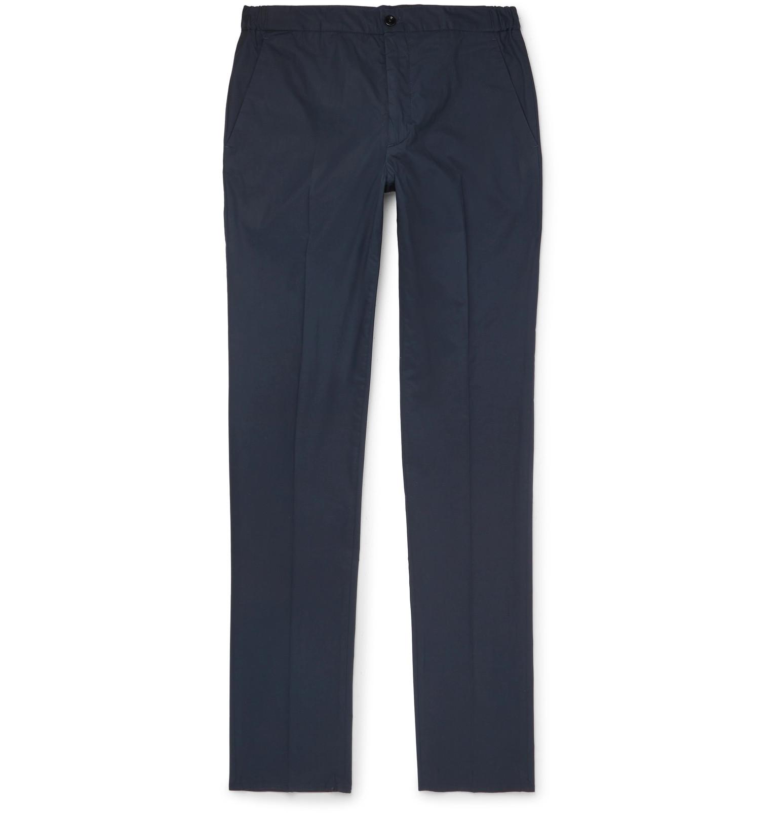 navy drawstring trousers