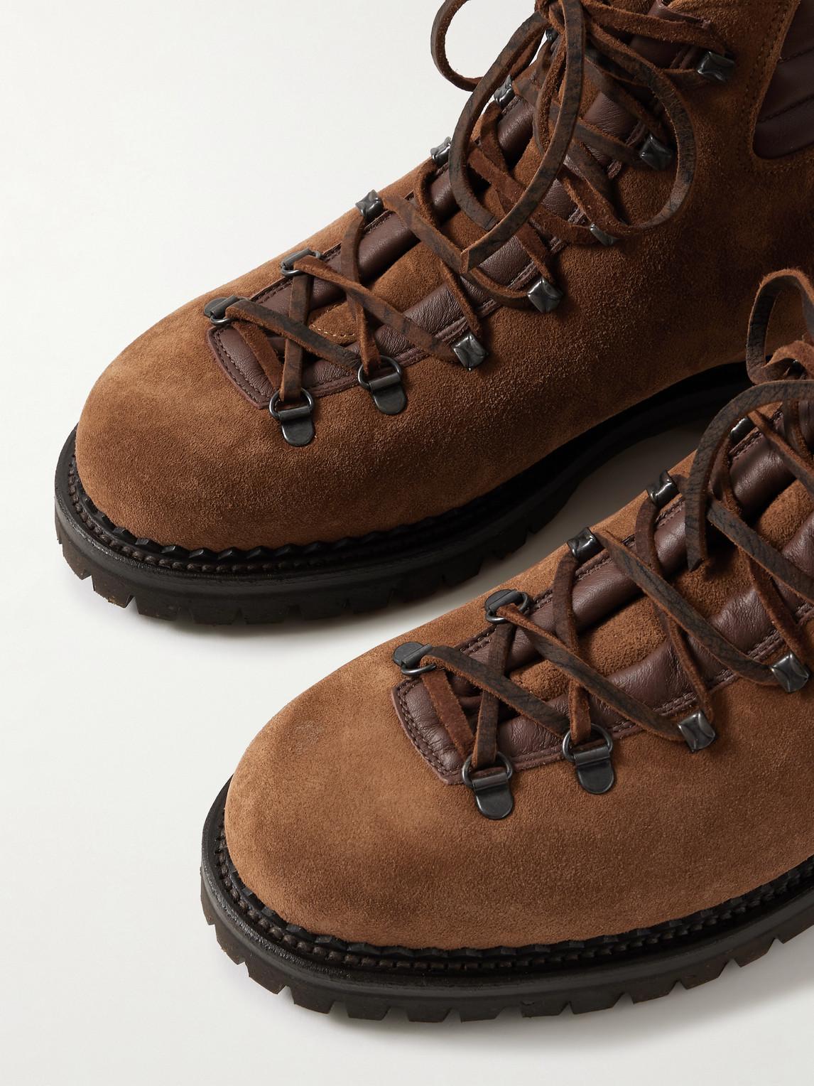 Yuketen Vettore Leather-Trimmed Suede Boots in Brown for Men Lyst UK