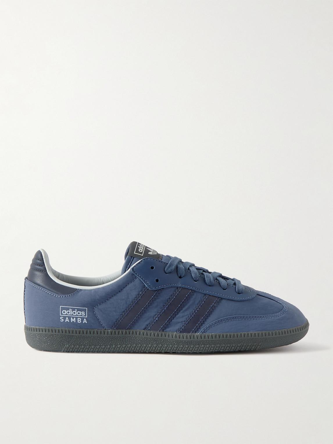 adidas Originals Samba Og Leather-trimmed Crinkled-shell Sneakers