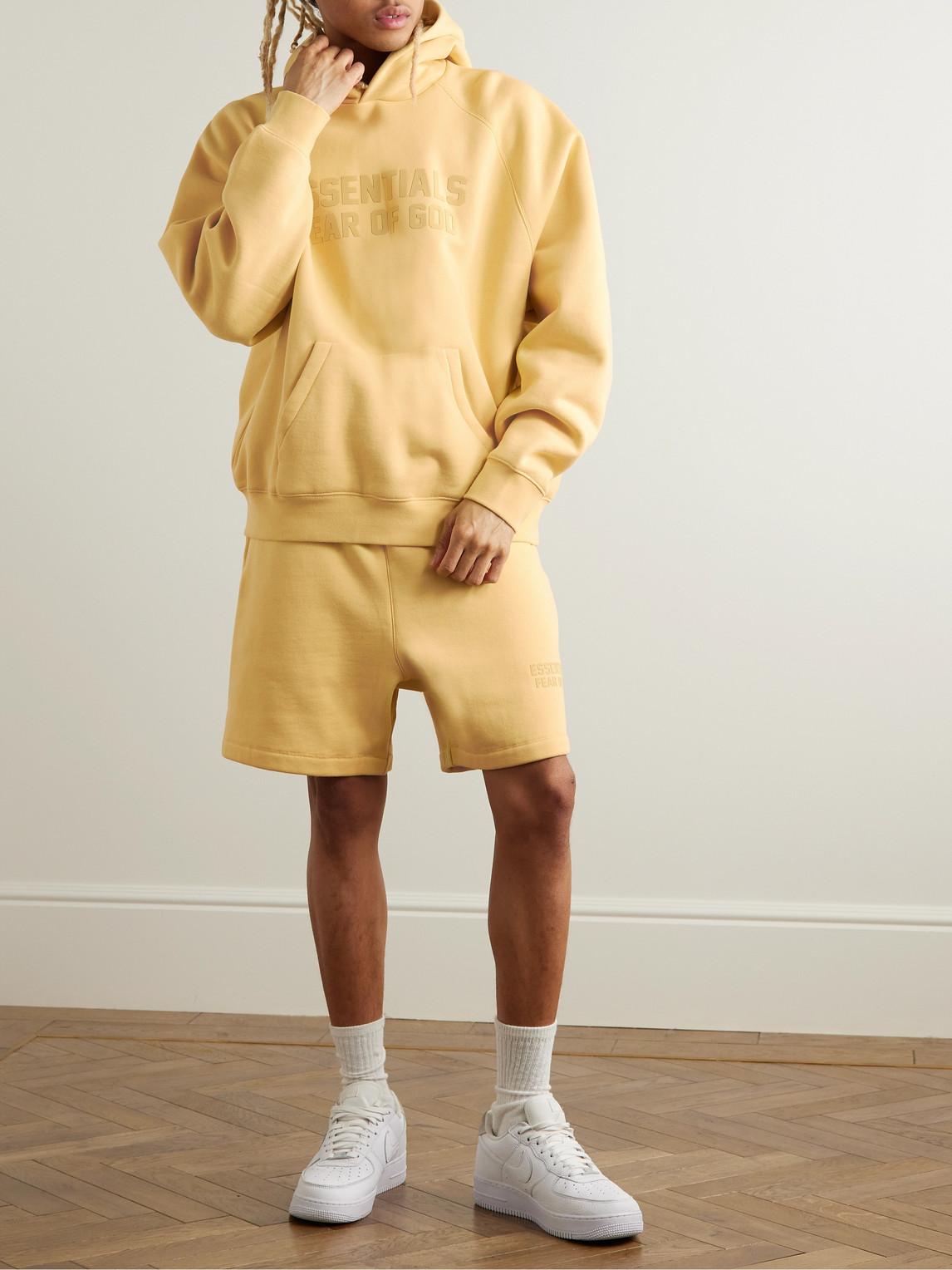 yellow fear of god hoodie