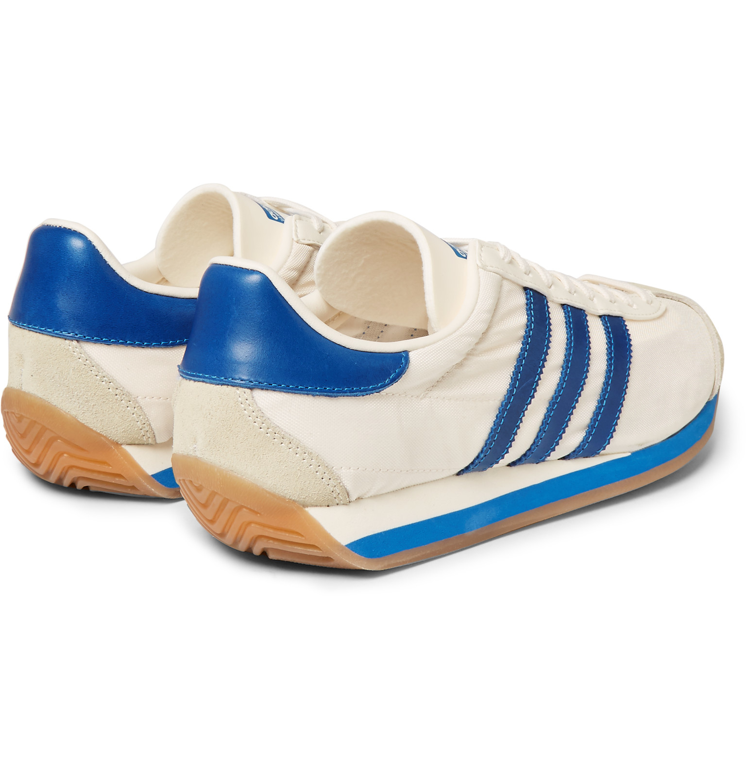 adidas Country Og Suede And Leather-trimmed Canvas Sneakers in White ...