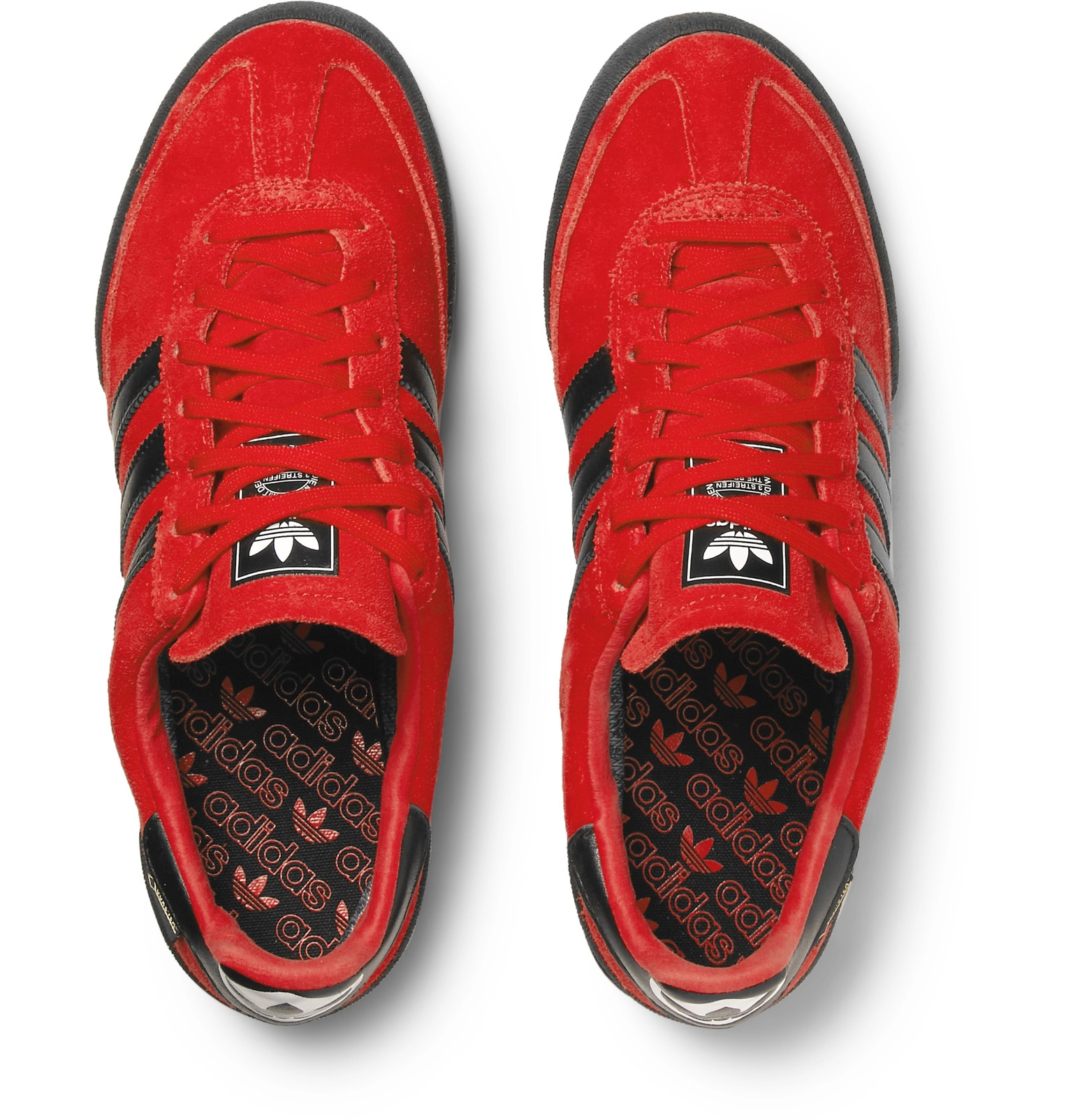 adidas jeans trainers red