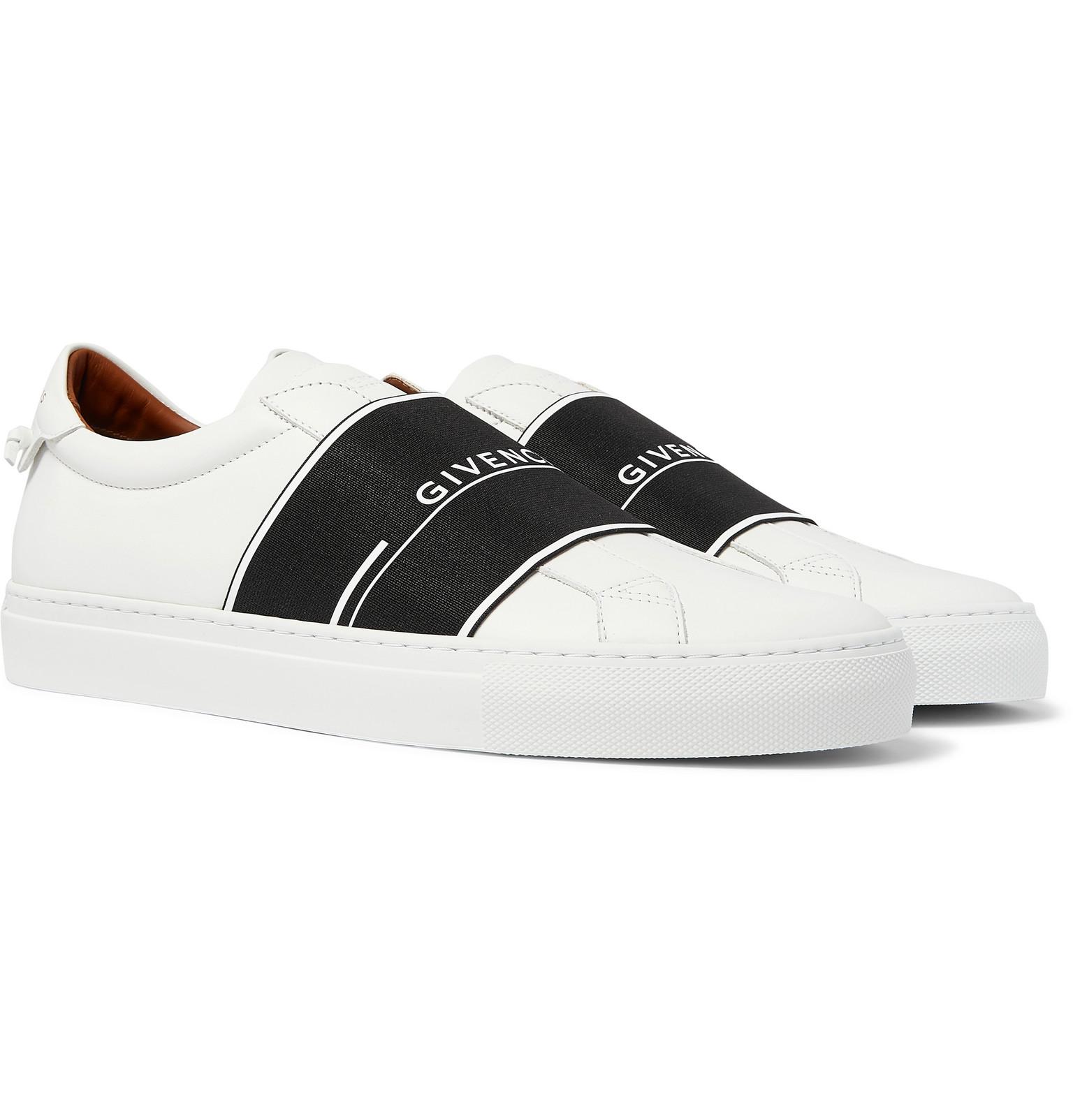 Givenchy Leather Logo-print Sneakers in White & Black (White) for 
