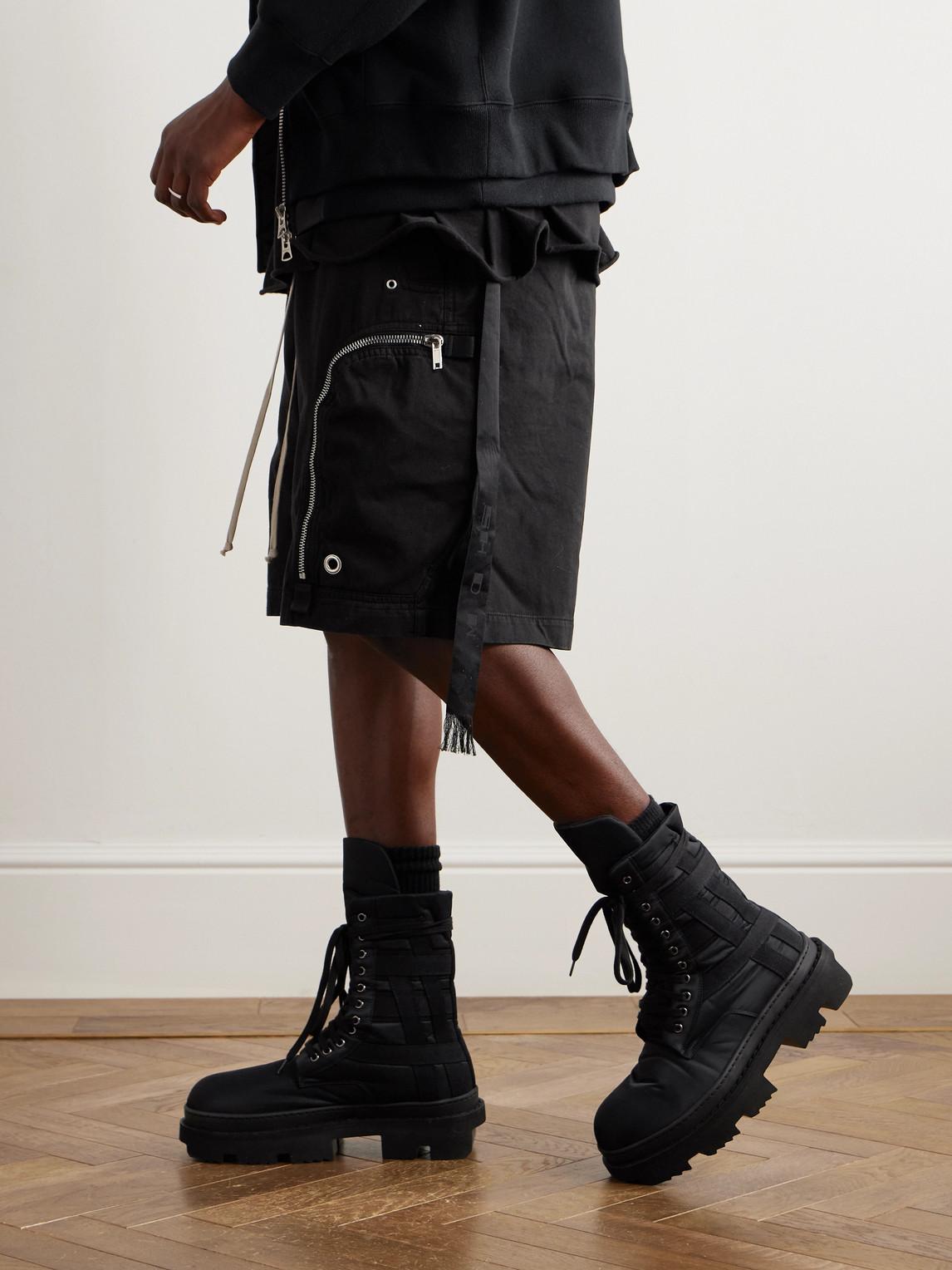 Rick owens military boots hotsell