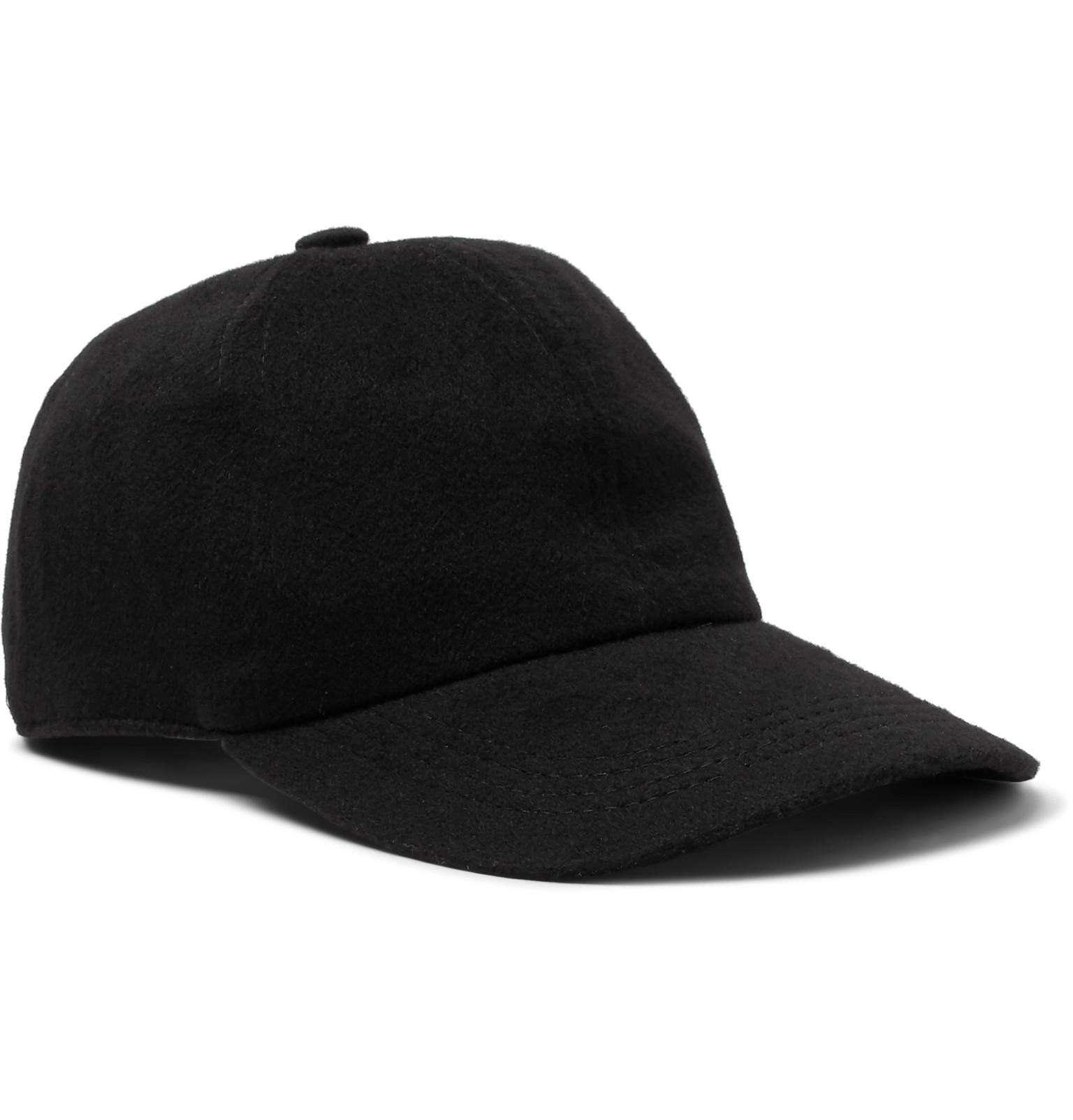 Lock & Co. Hatters Rimini Cashmere Baseball Cap in Black for Men | Lyst