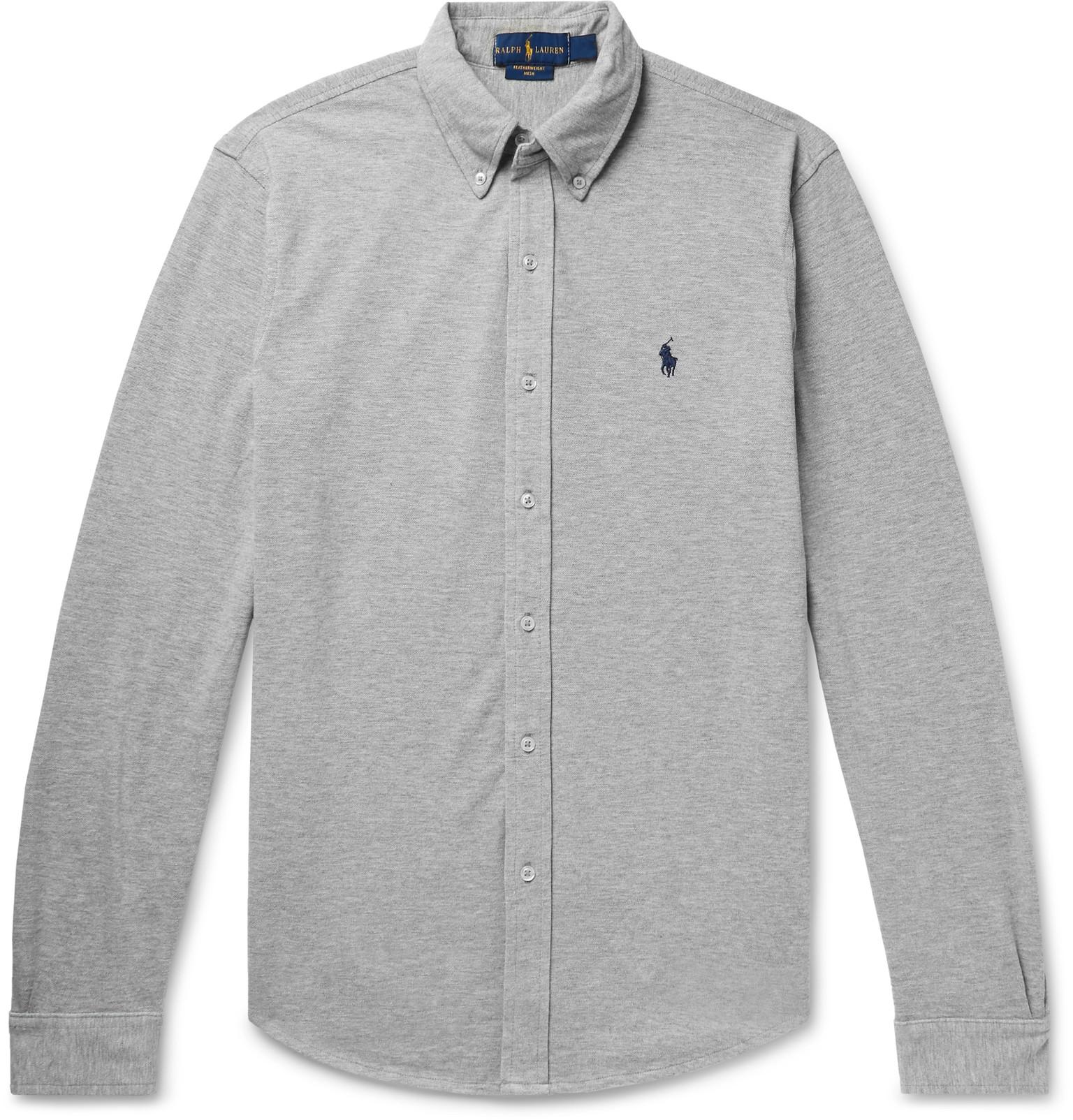 men's polo with button down collar