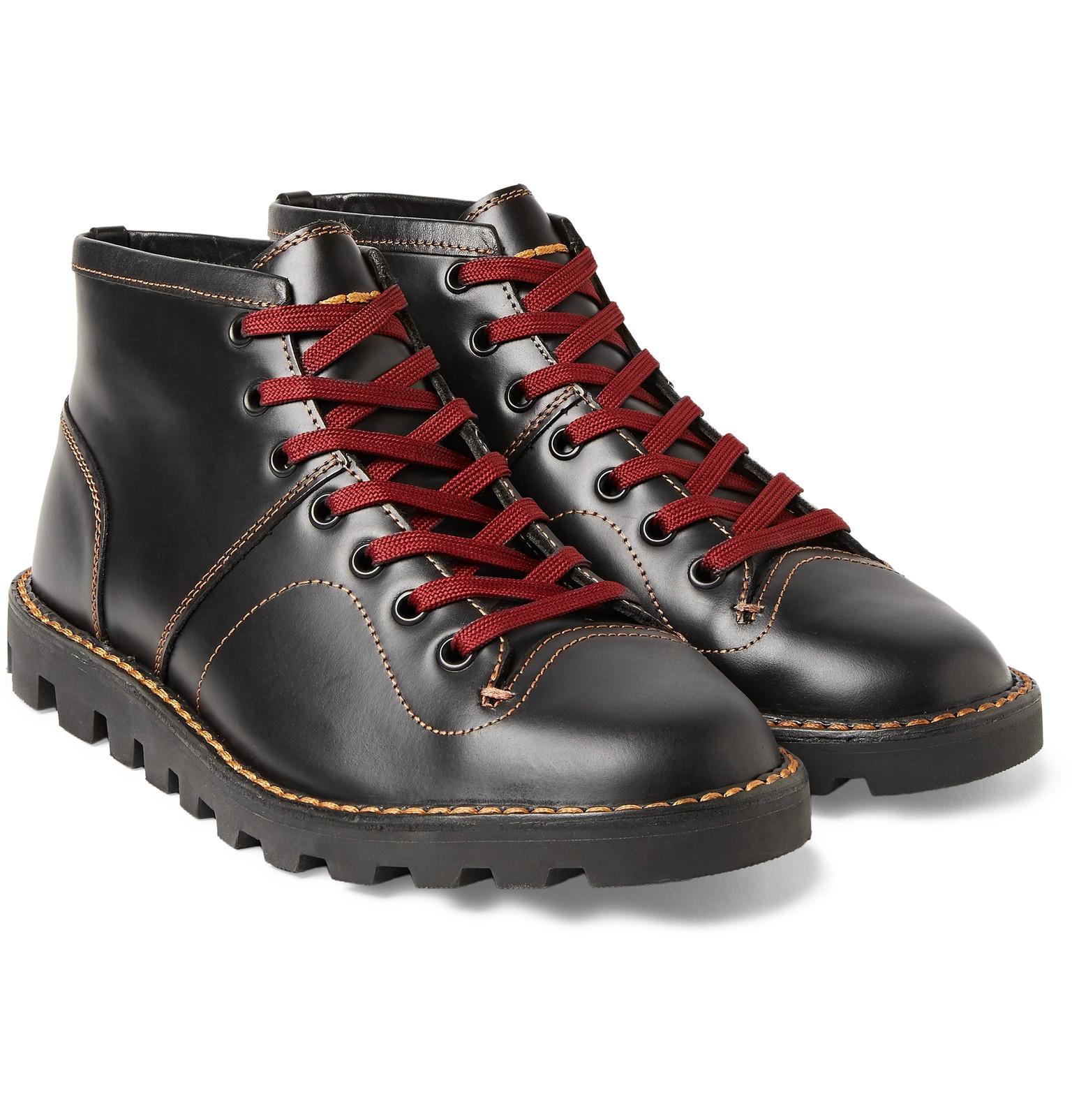 COACH Leather Boxing Boots in Black for Men Lyst